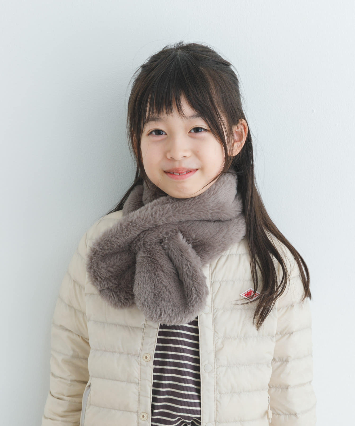 『親子リンク』エコファーティペット(KIDS) GREIGE one