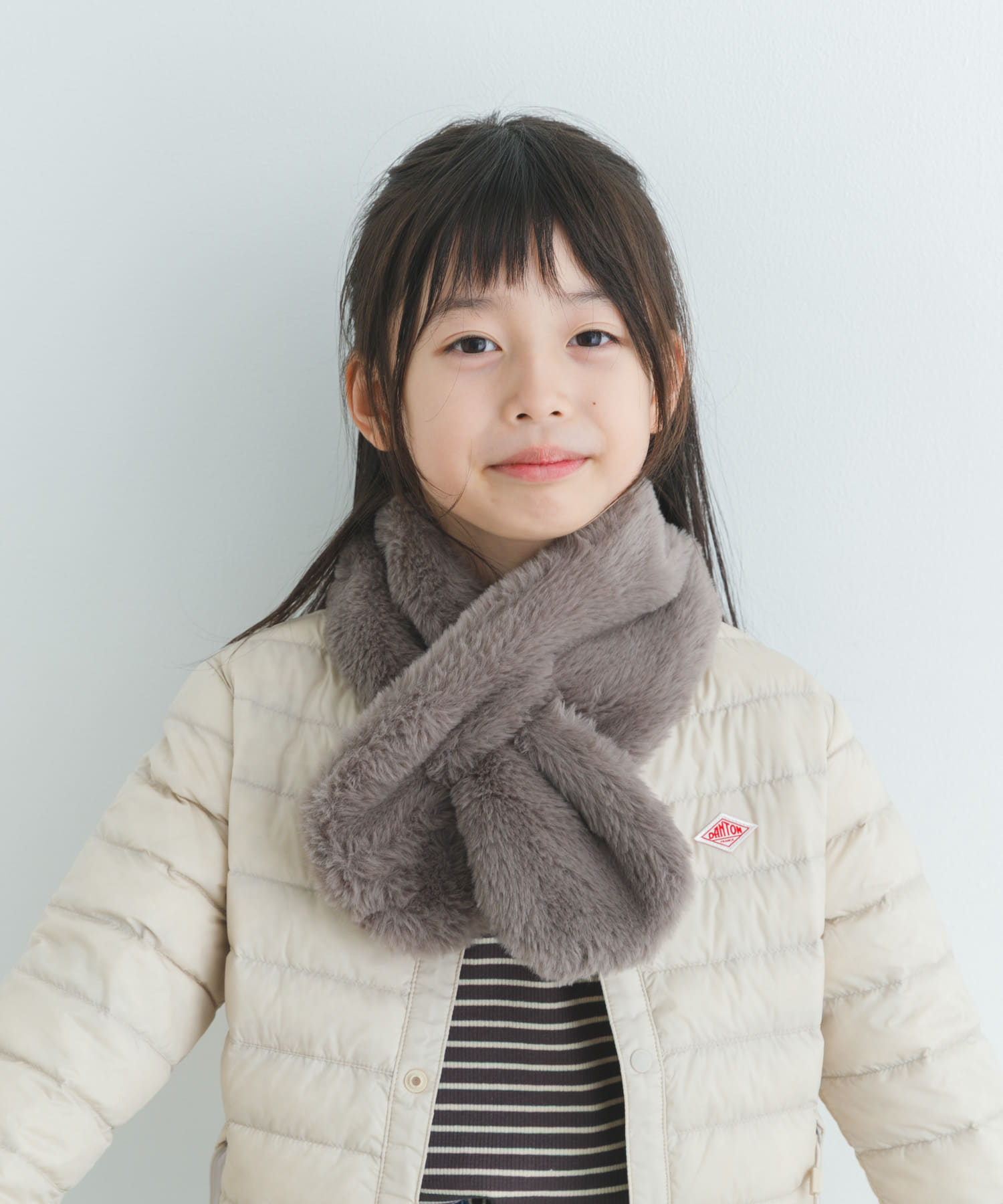 『親子リンク』エコファーティペット(KIDS) GREIGE one