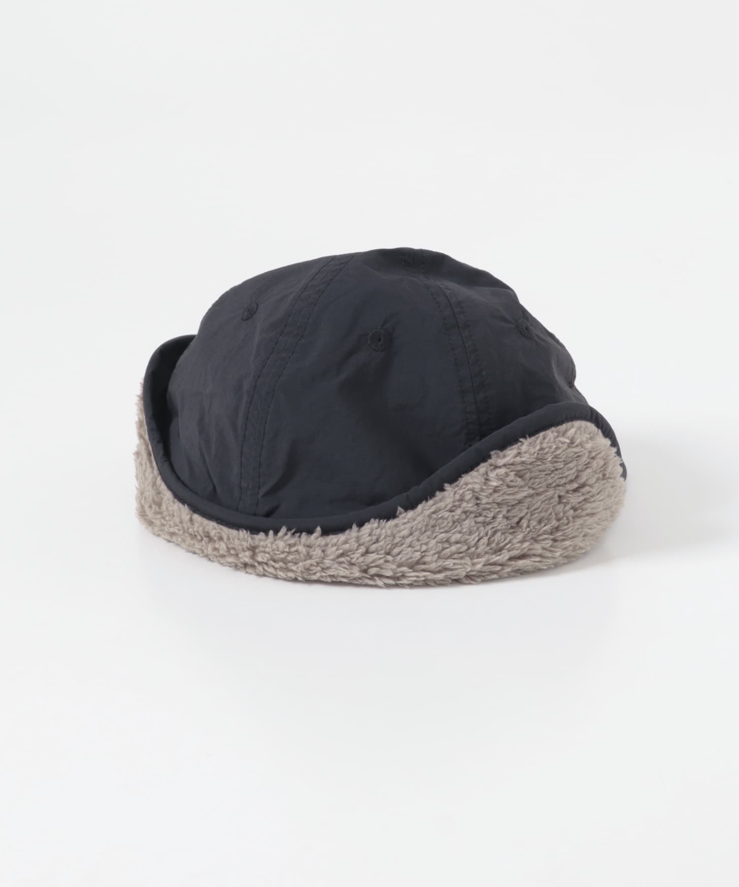 耳当て付きキャップ(KIDS) BLACK one