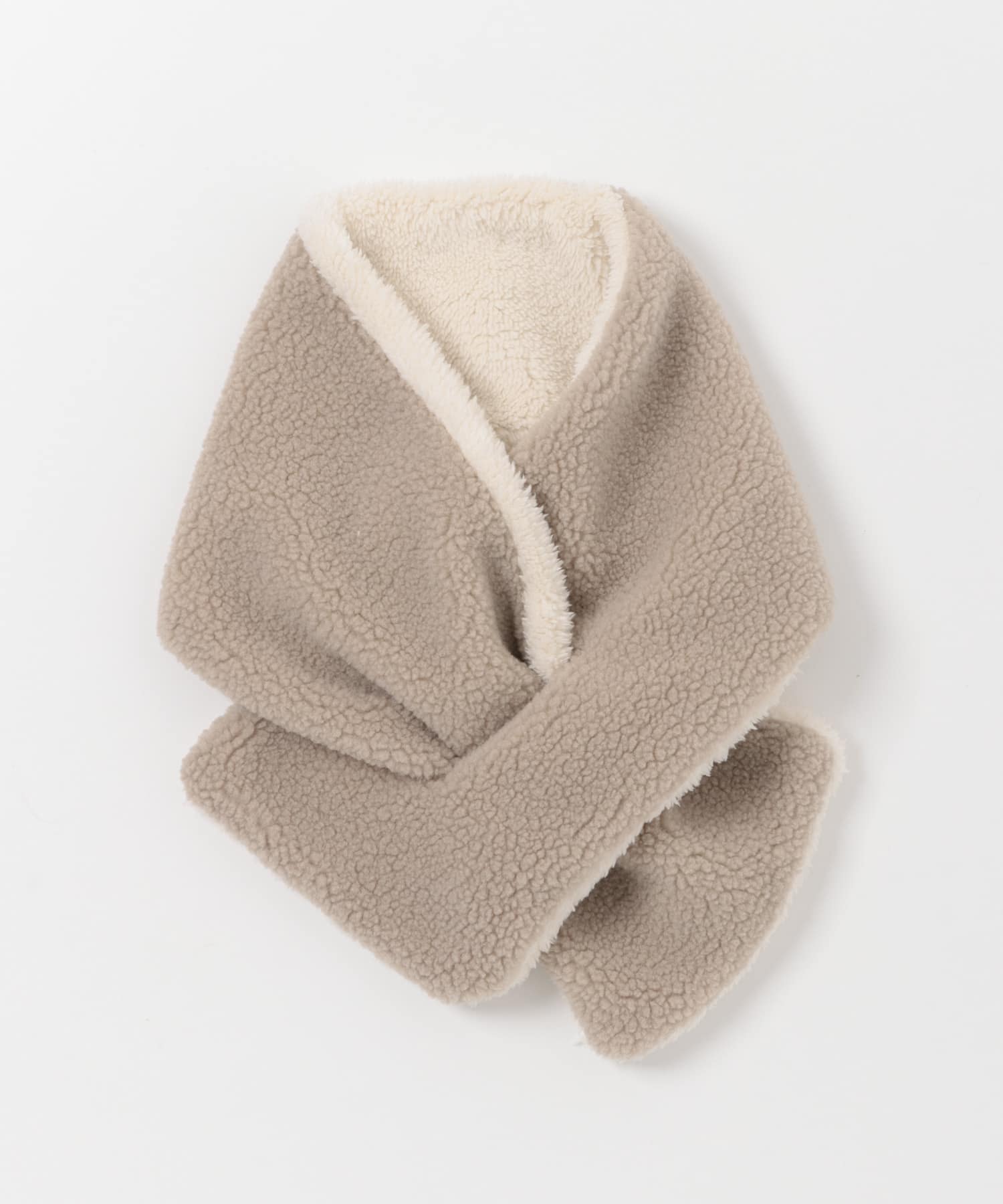 ボアリバーシブルマフラー(KIDS) GREIGE one