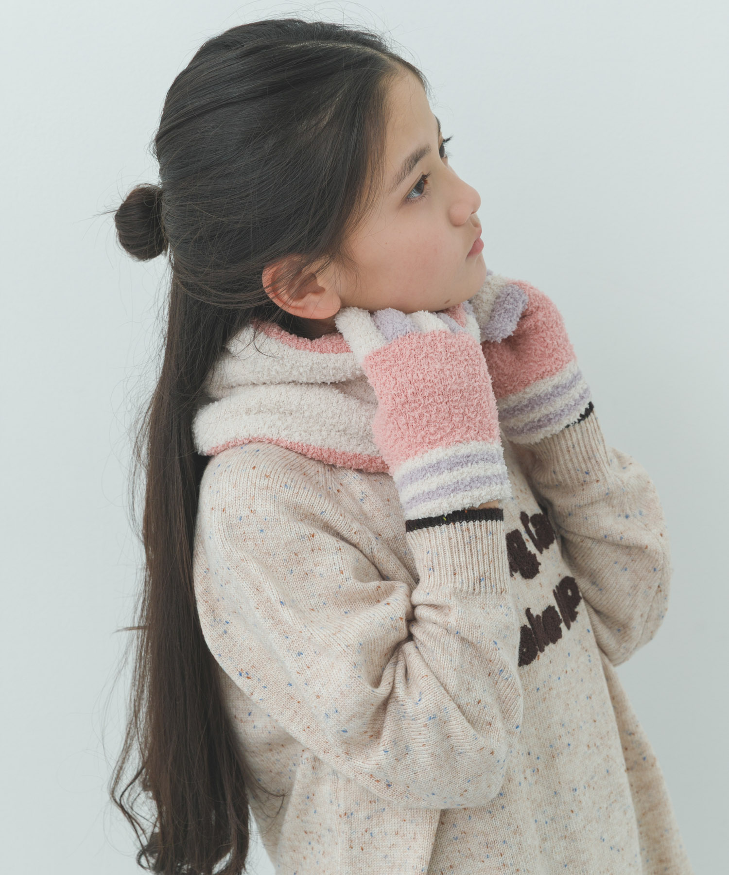 マシュマロリバージブルスヌード(KIDS) PINK one