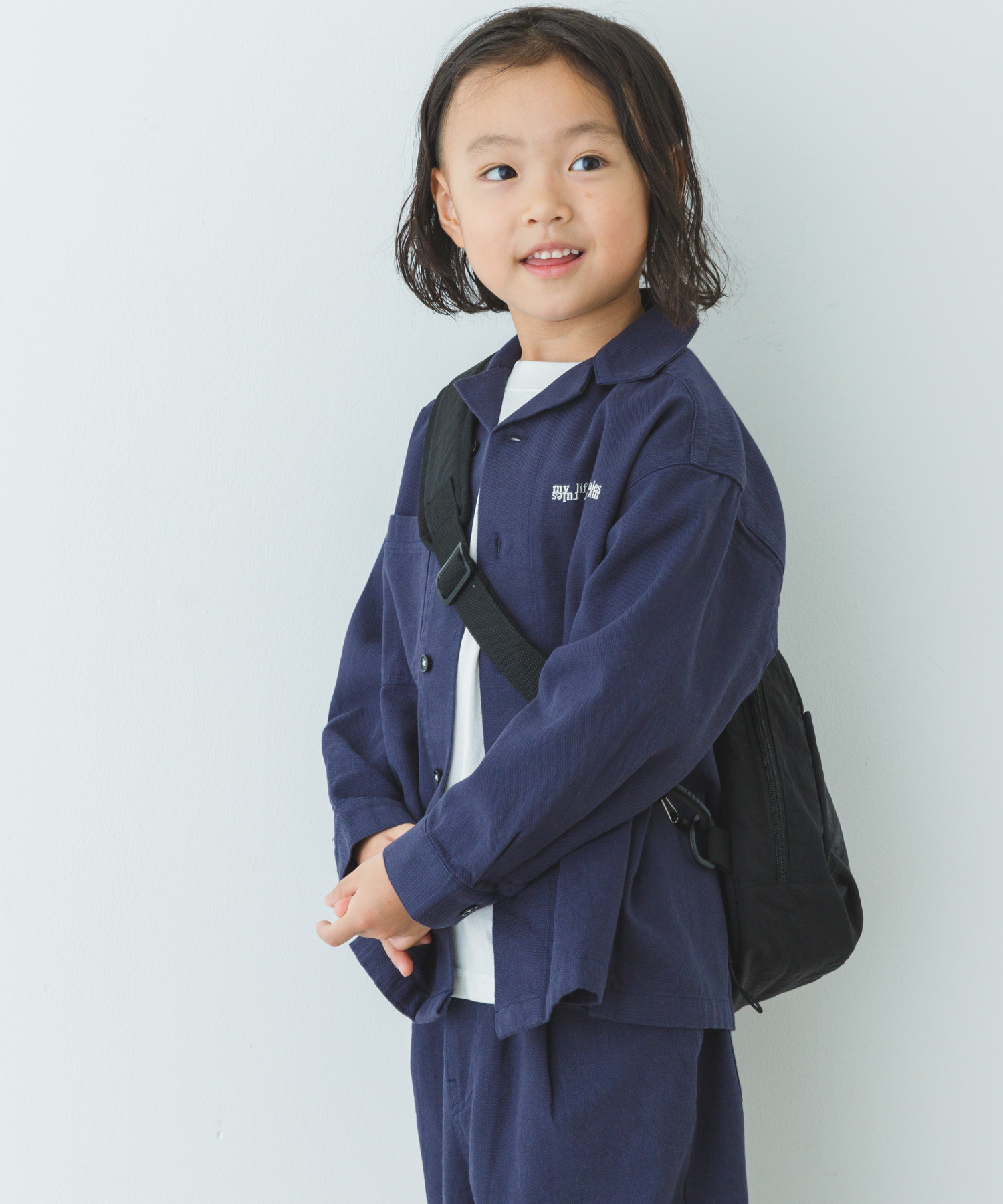 撥水スリングバッグ(KIDS) BLACK one