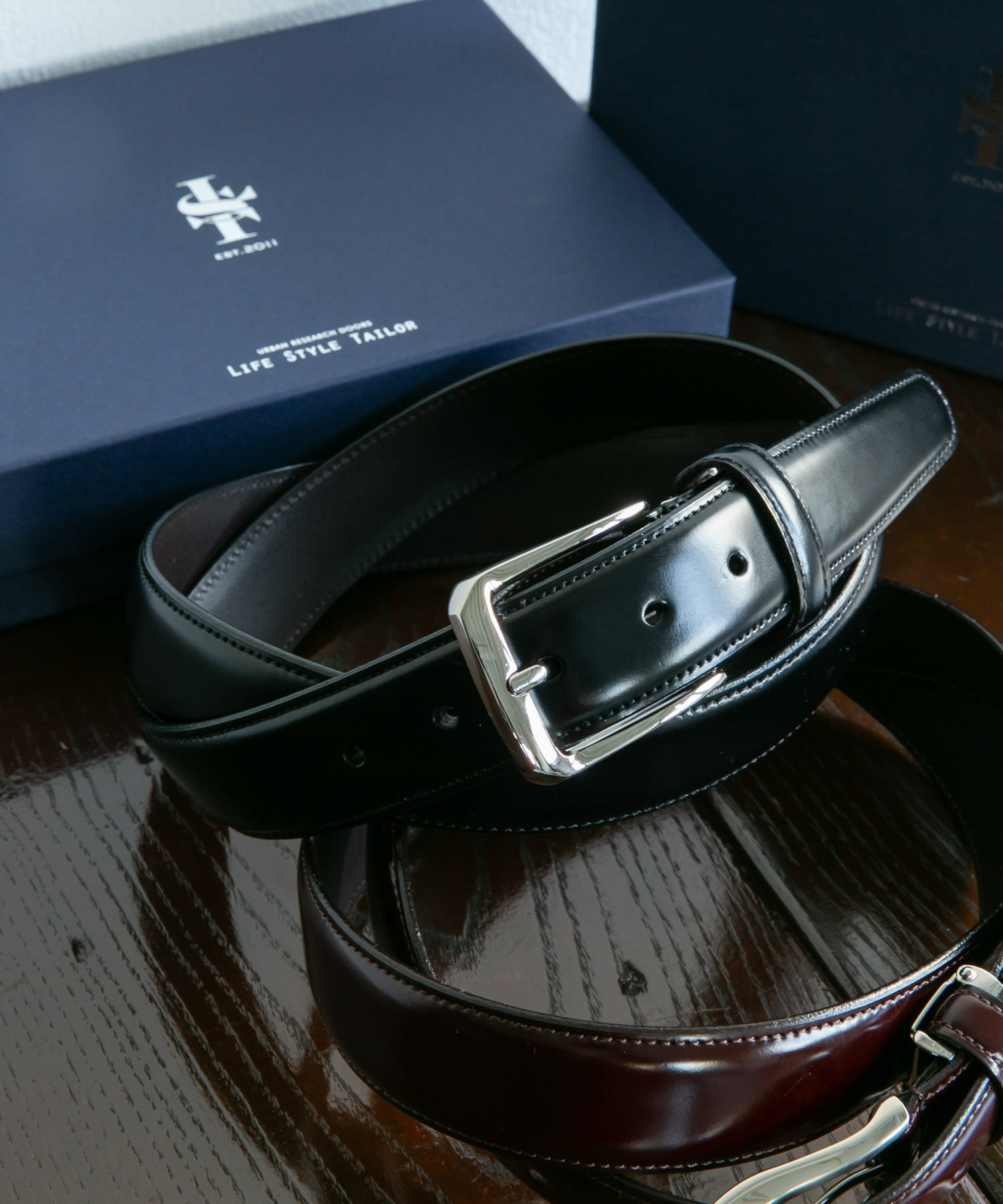 LIFE STYLE TAILOR　コードバンベルト BLACK Free