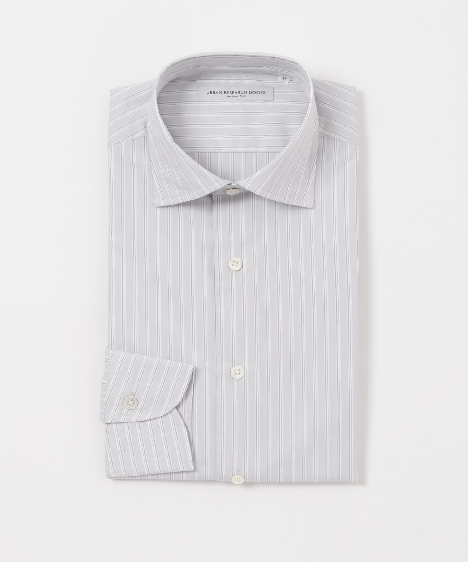 LIFE STYLE TAILOR　セミワイドストライプシャツ