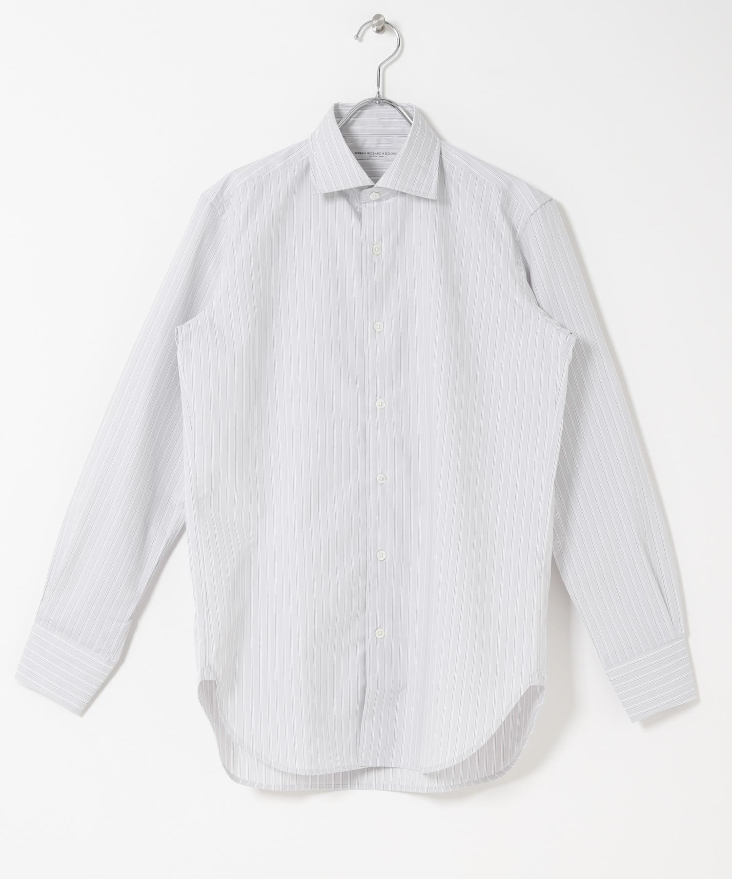 LIFE STYLE TAILOR セミワイドストライプシャツ(37 GRAY-ST): ドレス