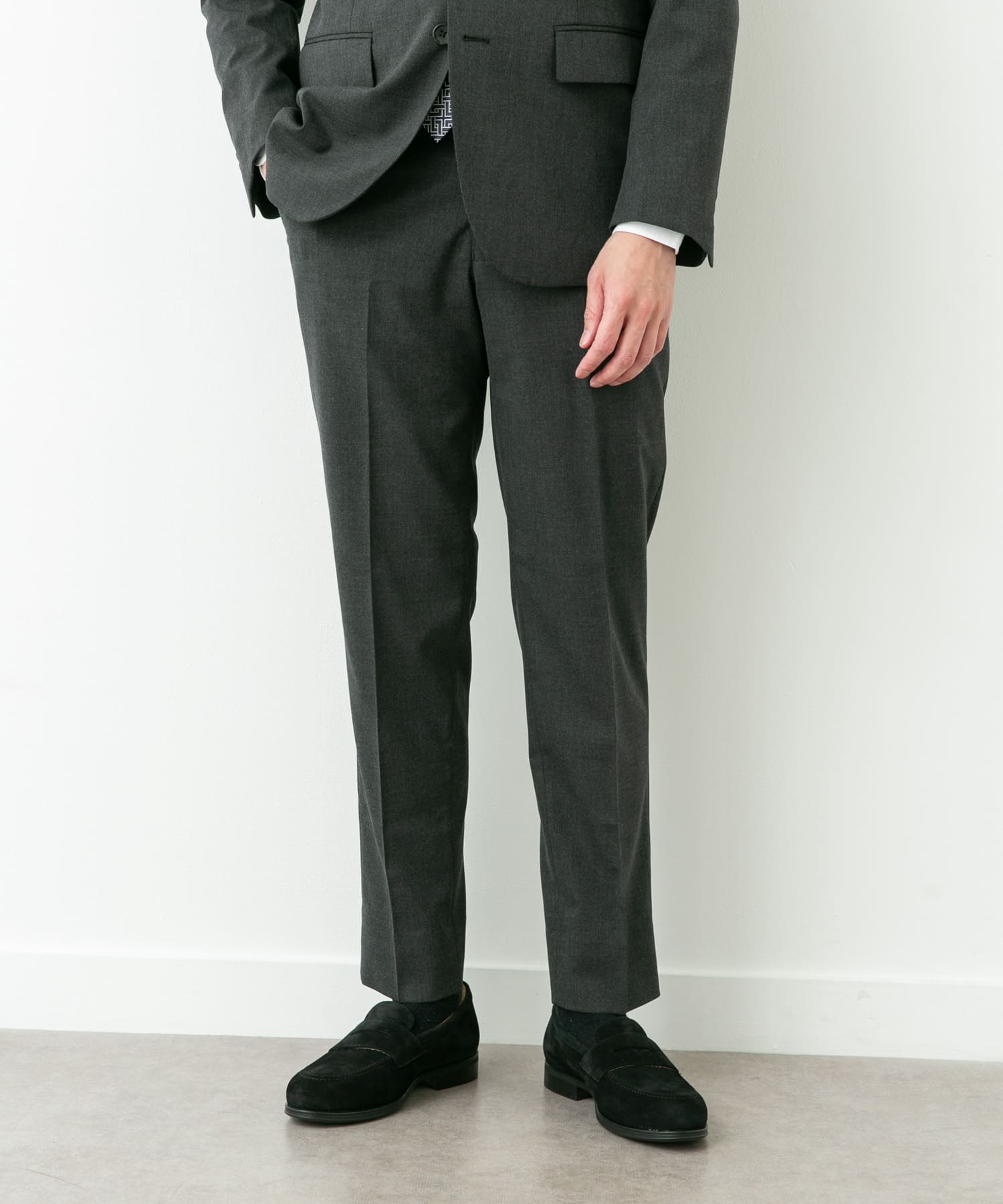 LIFE STYLE TAILOR　ウールライクコンフォータブルスマートパンツ