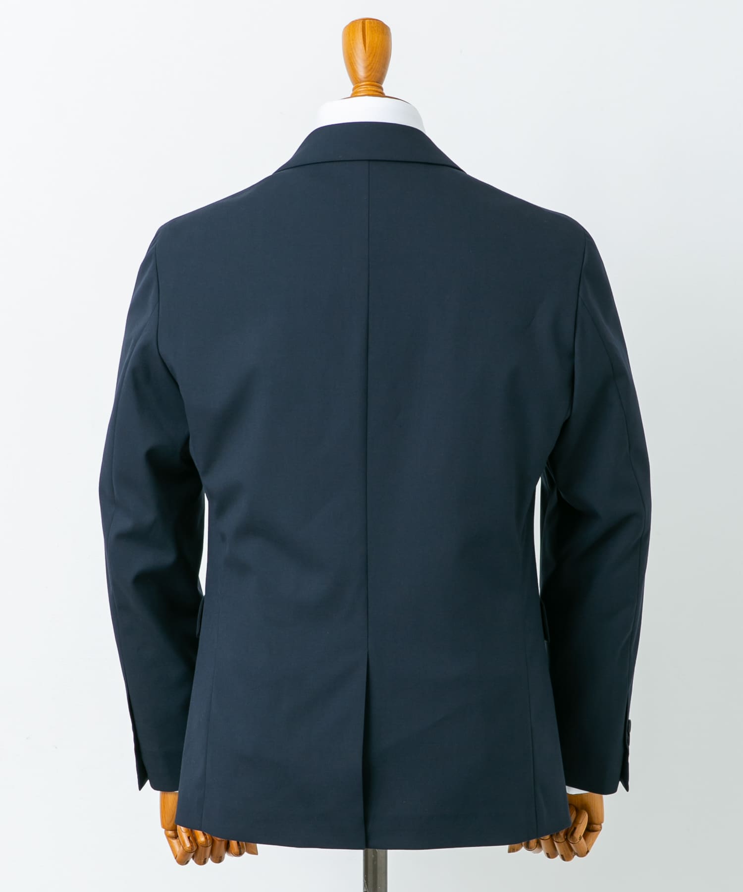 LIFE STYLE TAILOR　ウールライクコンフォータブルスマートジャケット NAVY S