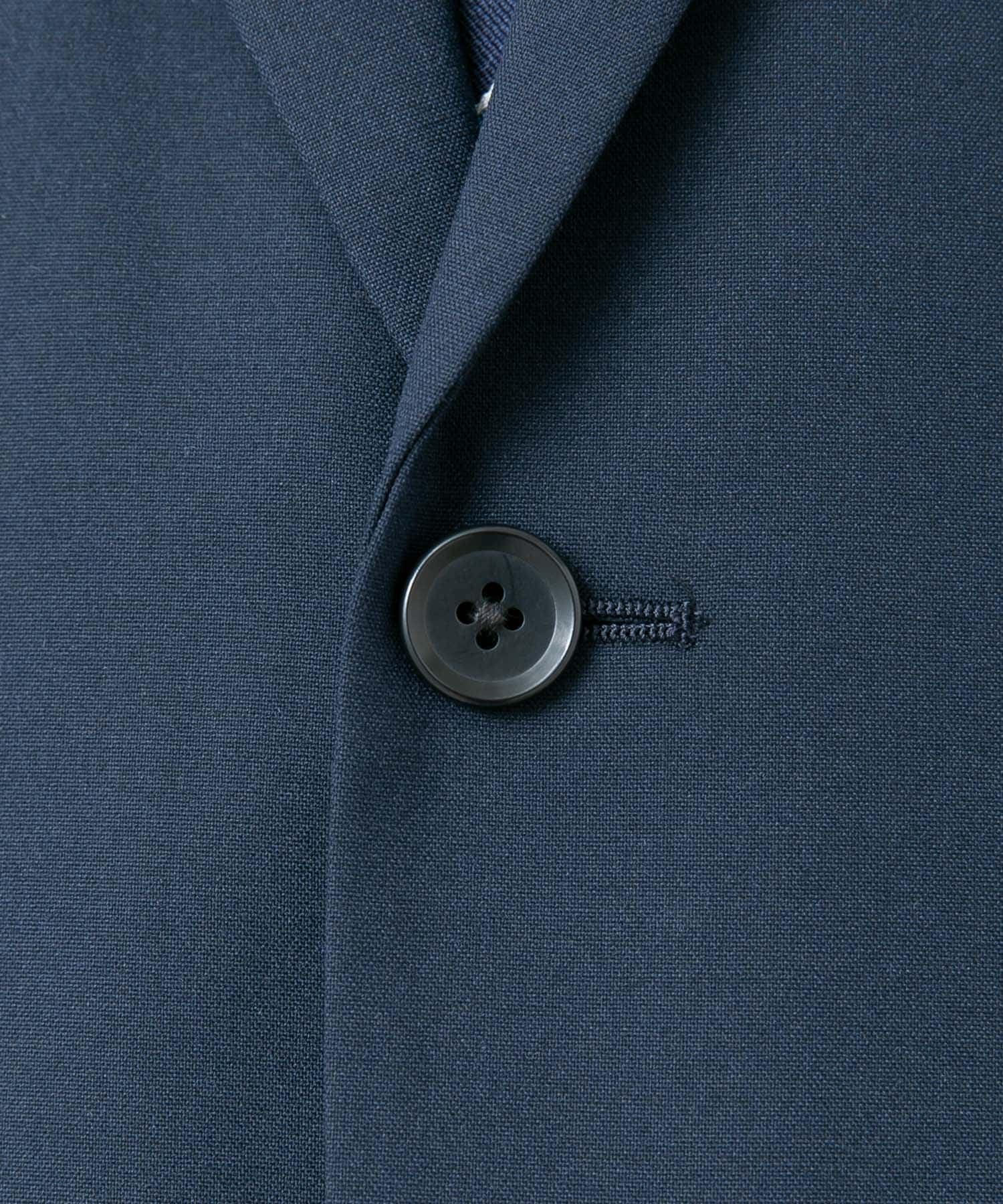 LIFE STYLE TAILOR　ウールライクコンフォータブルスマートジャケット NAVY S