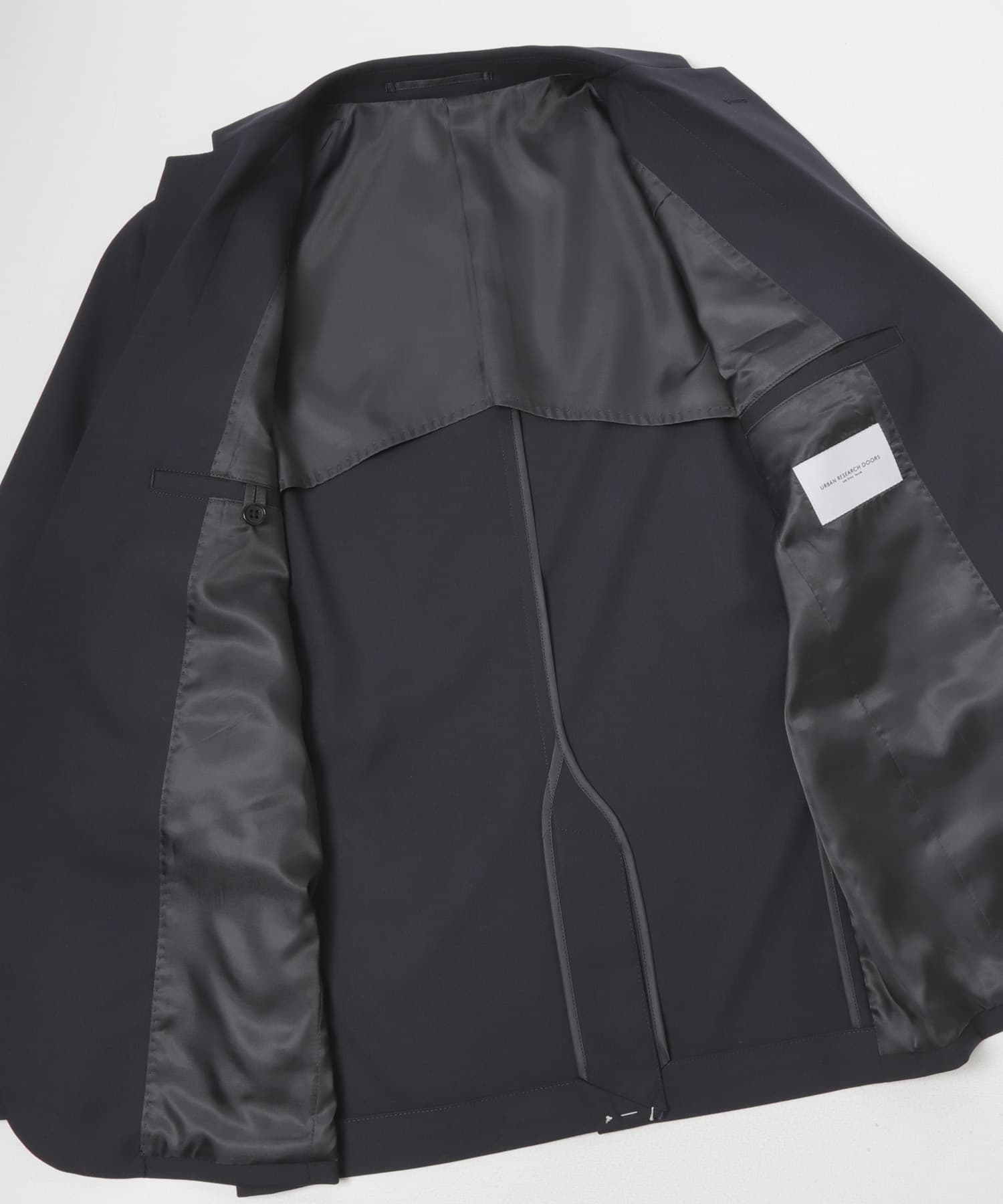 LIFE STYLE TAILOR　ウールライクコンフォータブルスマートジャケット NAVY S