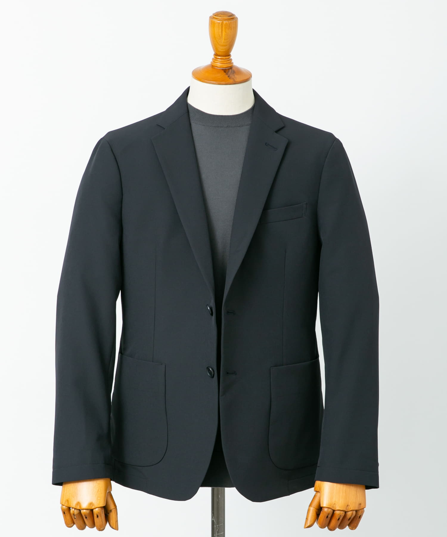 LIFE STYLE TAILOR　4WAYストレッチコンフォータブルジャケット NAVY S