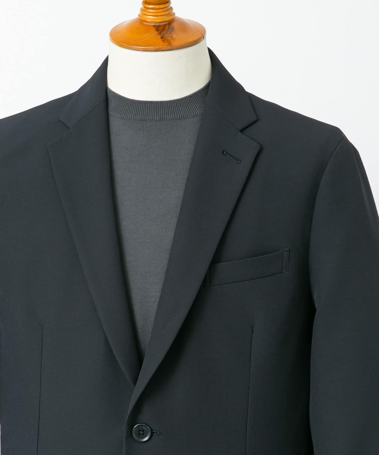 LIFE STYLE TAILOR　4WAYストレッチコンフォータブルジャケット NAVY S