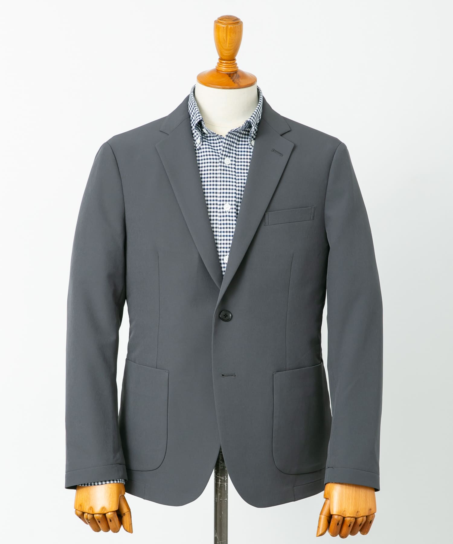 LIFE STYLE TAILOR　4WAYストレッチコンフォータブルジャケット GRAY S