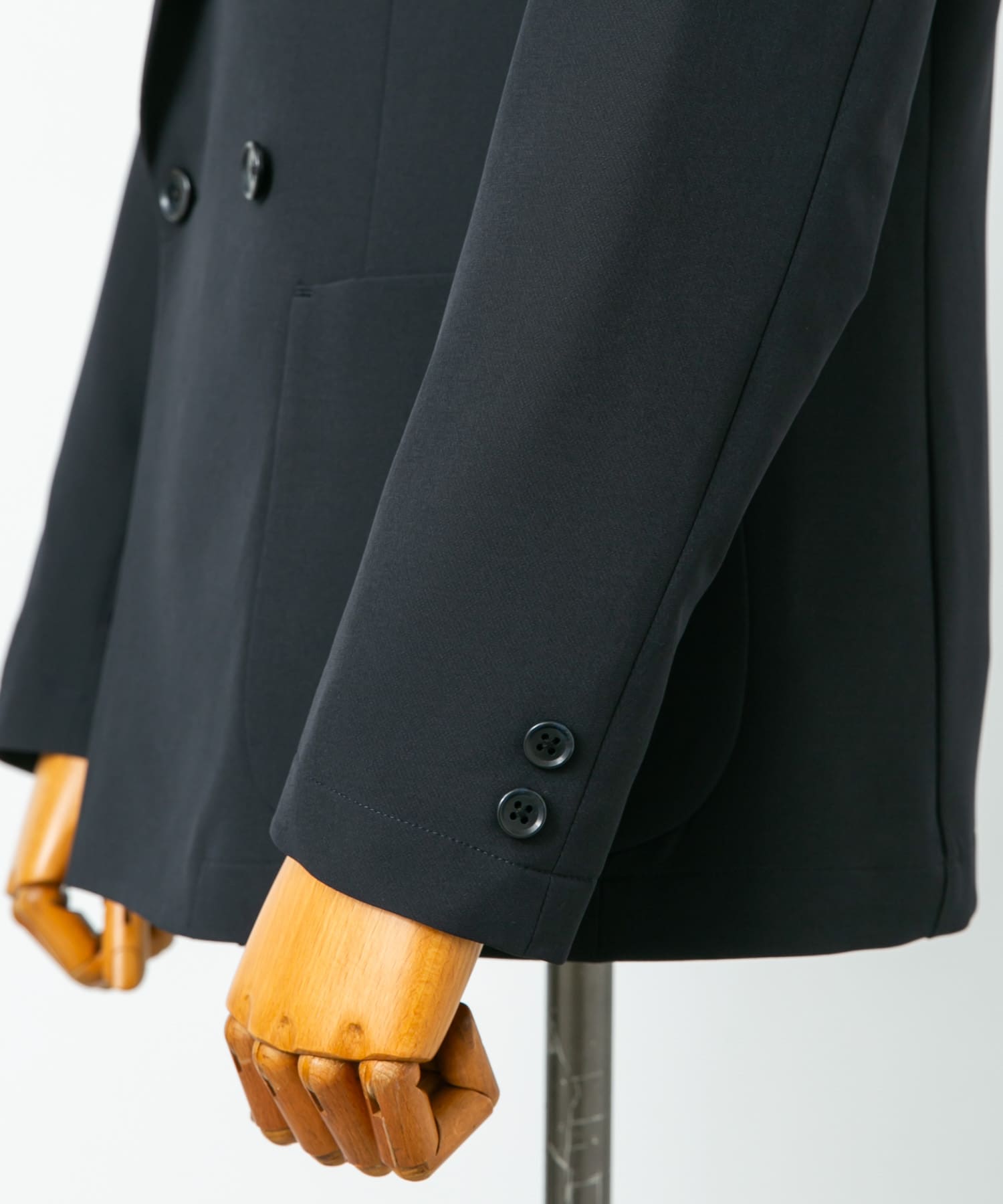 LIFE STYLE TAILOR　4WAYストレッチコンフォータブルダブルジャケット NAVY S