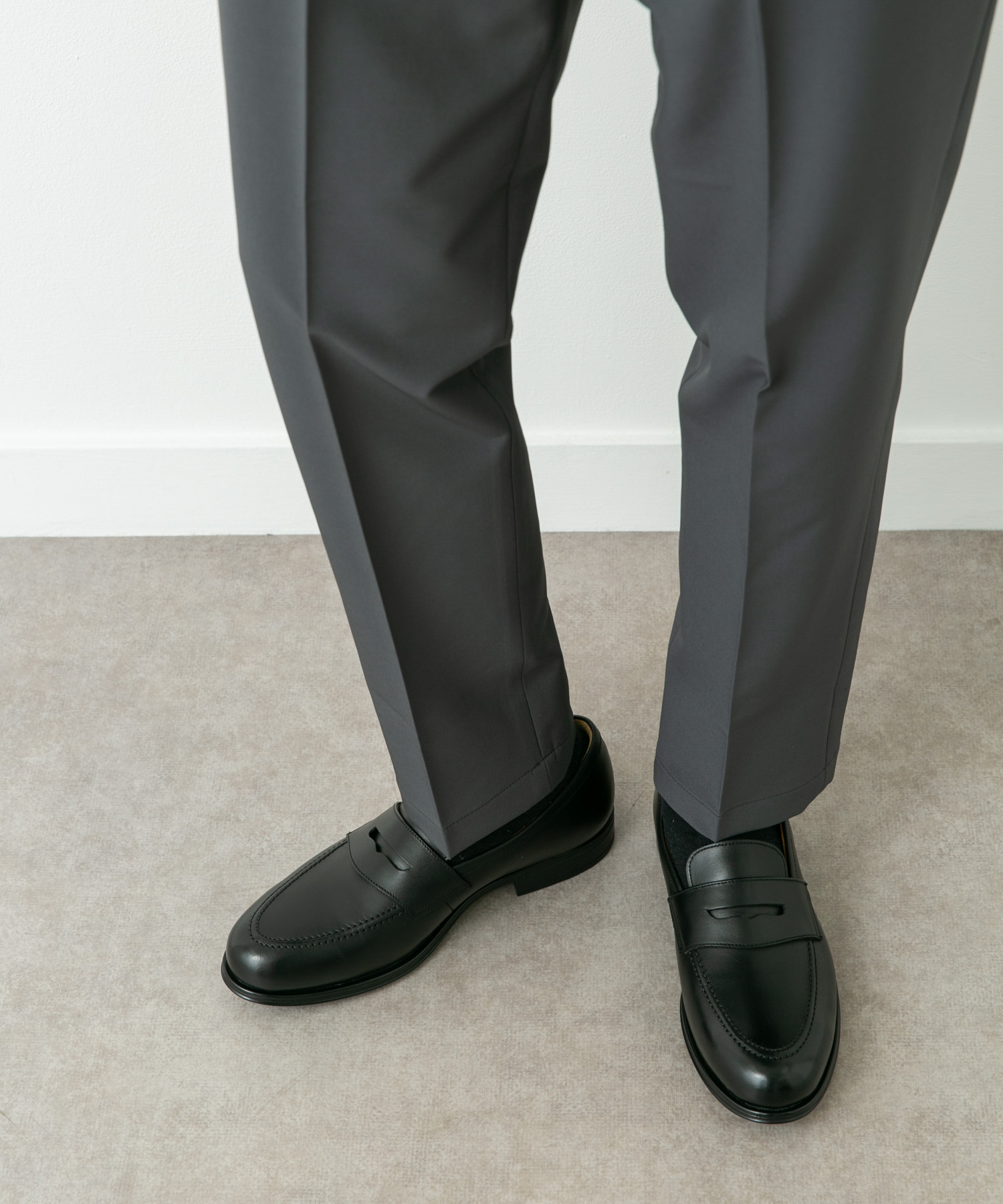 LIFE STYLE TAILOR　マルチスペックコインローファー BLACK 7