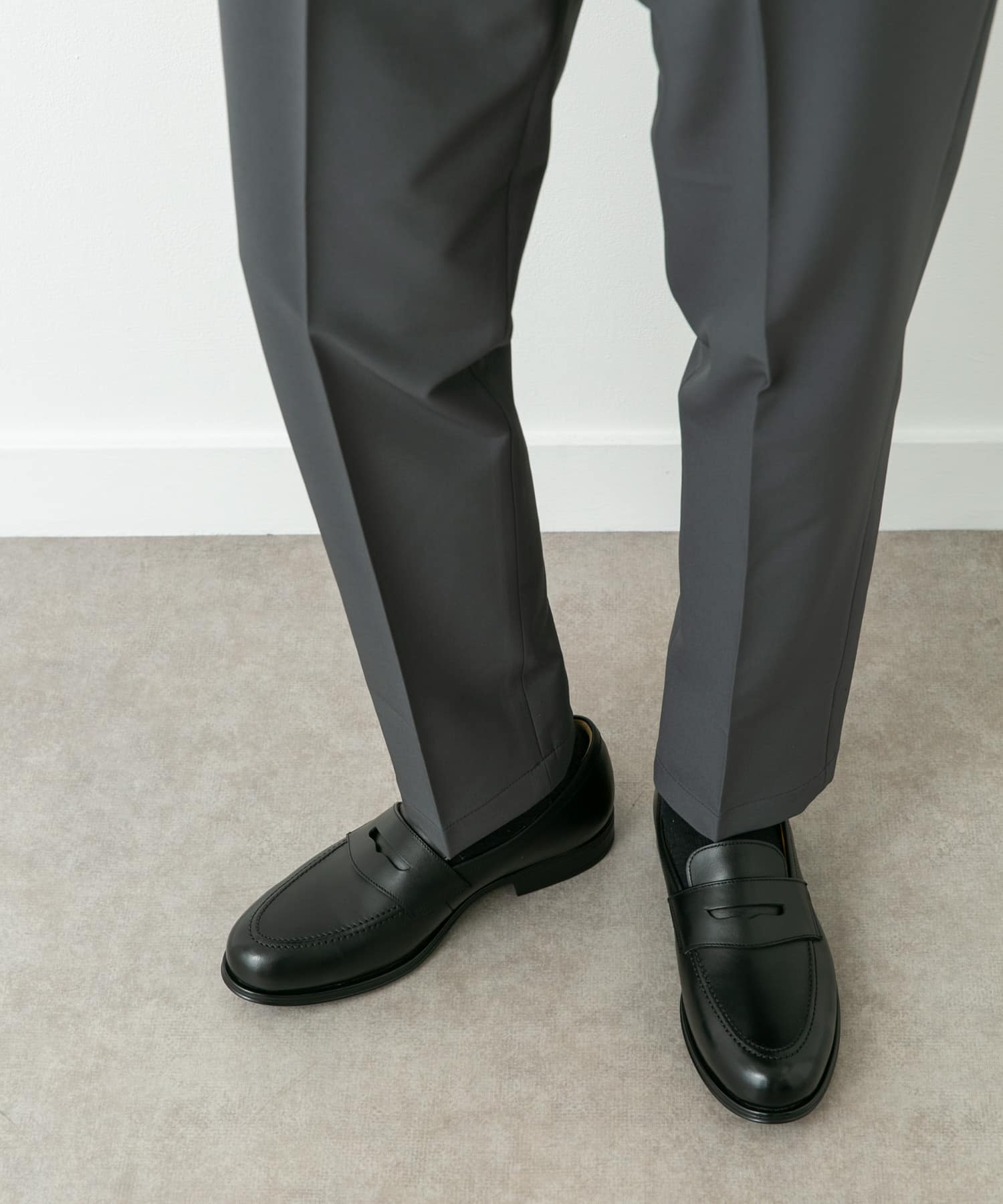 LIFE STYLE TAILOR　マルチスペックコインローファー BLACK 7