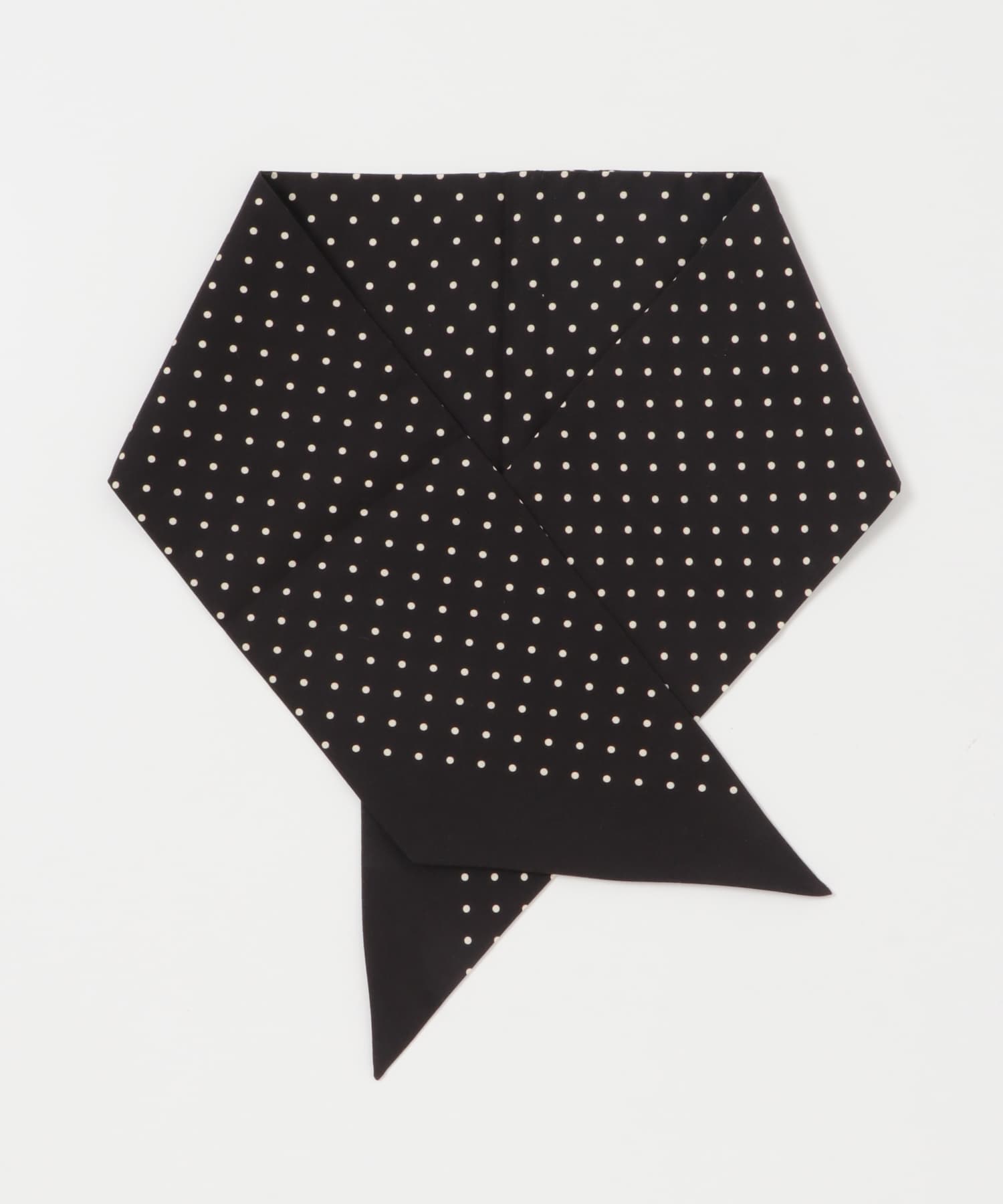 LIFE STYLE TAILOR　コットンシルクドット柄ネッカチーフ