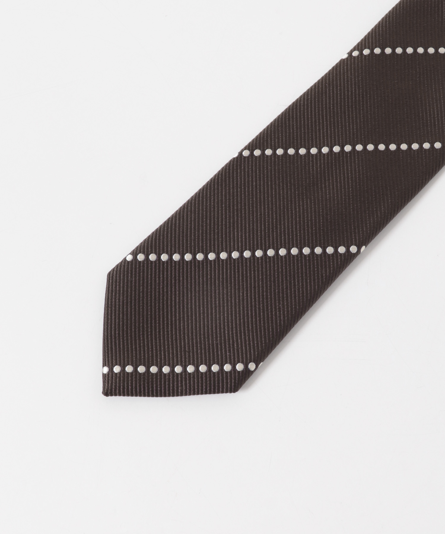 LIFE STYLE TAILOR　25AW国内タイドットST1 02BROWN -