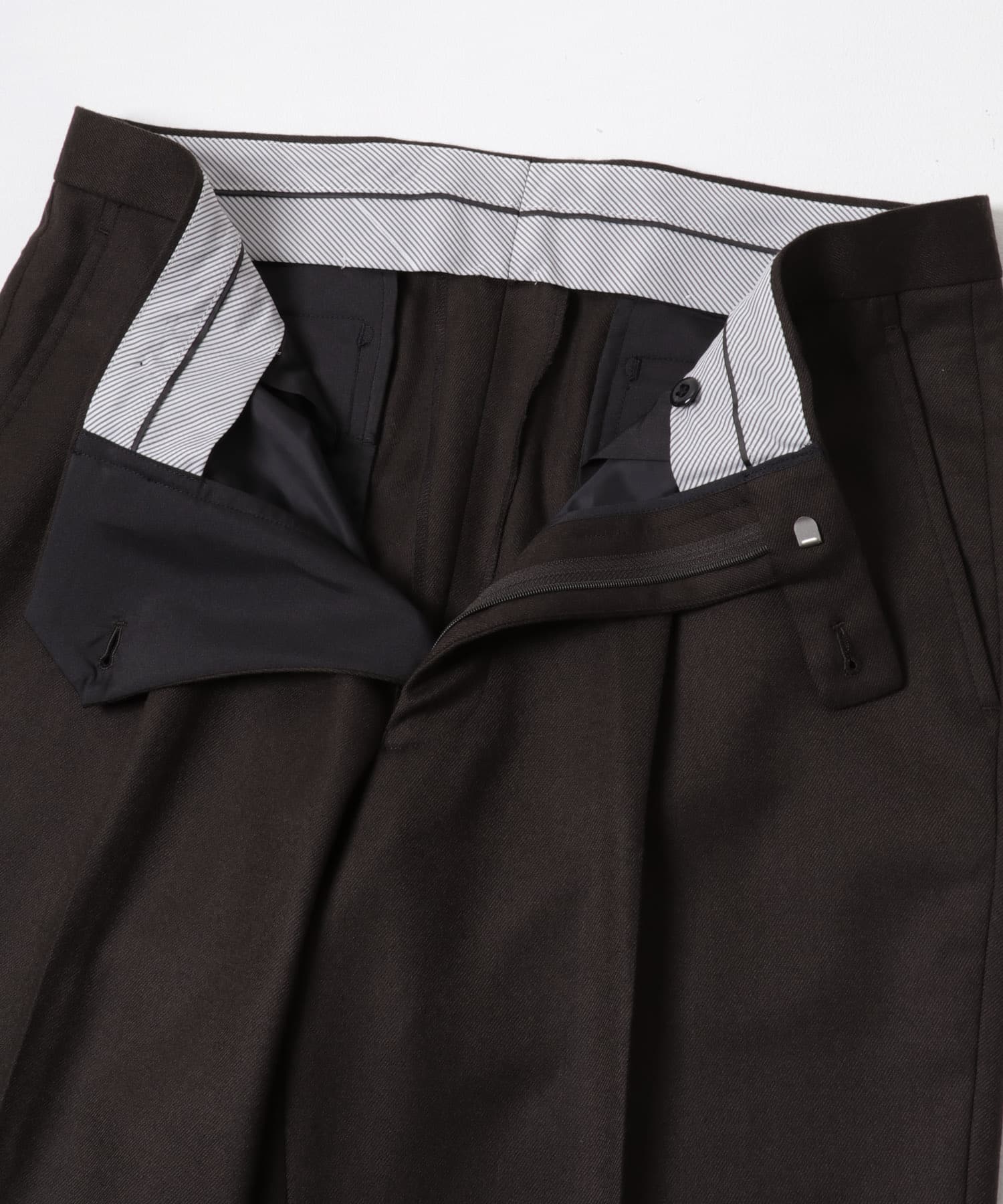 LIFE STYLE TAILOR　フラノパンツ BROWN 44