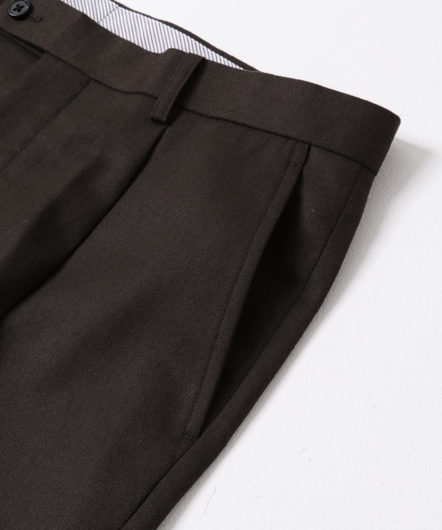 LIFE STYLE TAILOR　フラノパンツ BROWN 44