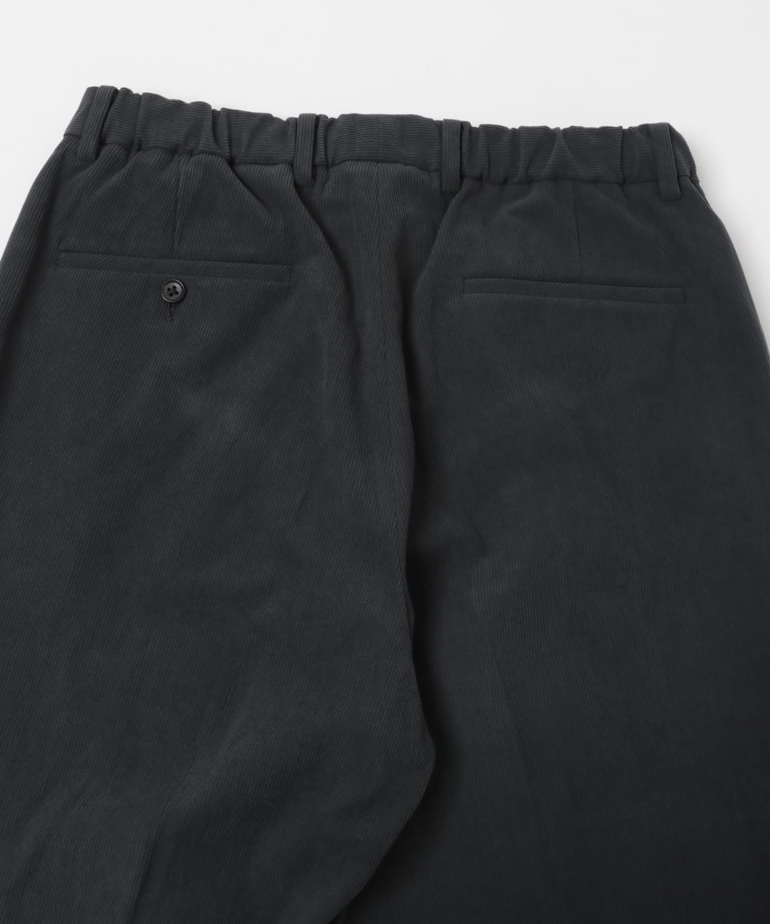 LIFE STYLE TAILOR　コーデュロイコンフォータブルパンツ BLUE GRAY S