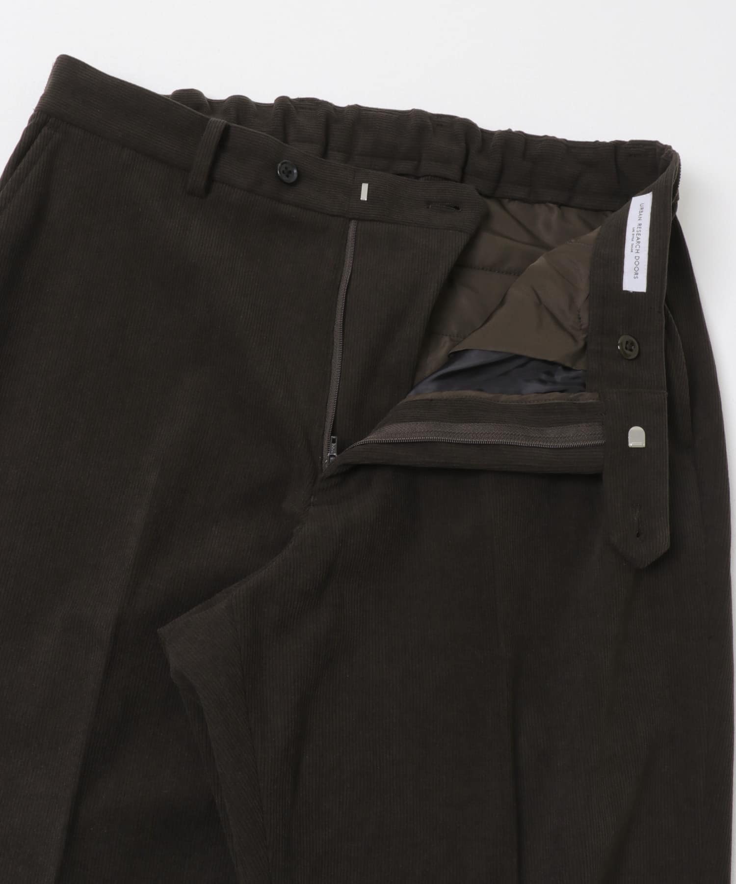 LIFE STYLE TAILOR　コーデュロイコンフォータブルパンツ BROWN S