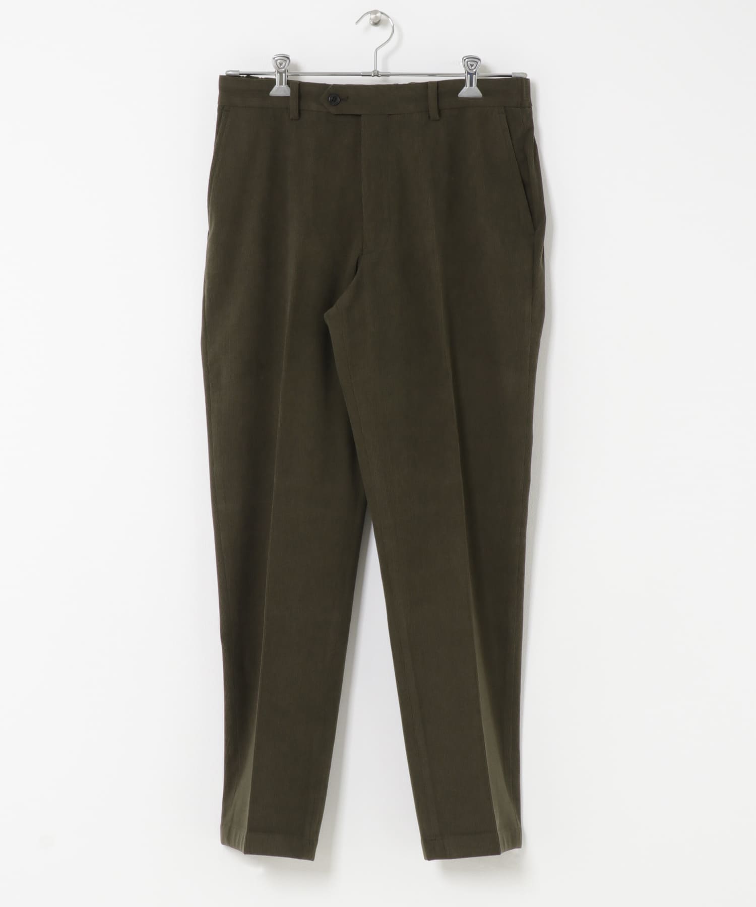 LIFE STYLE TAILOR　コーデュロイコンフォータブルパンツ OLIVE S