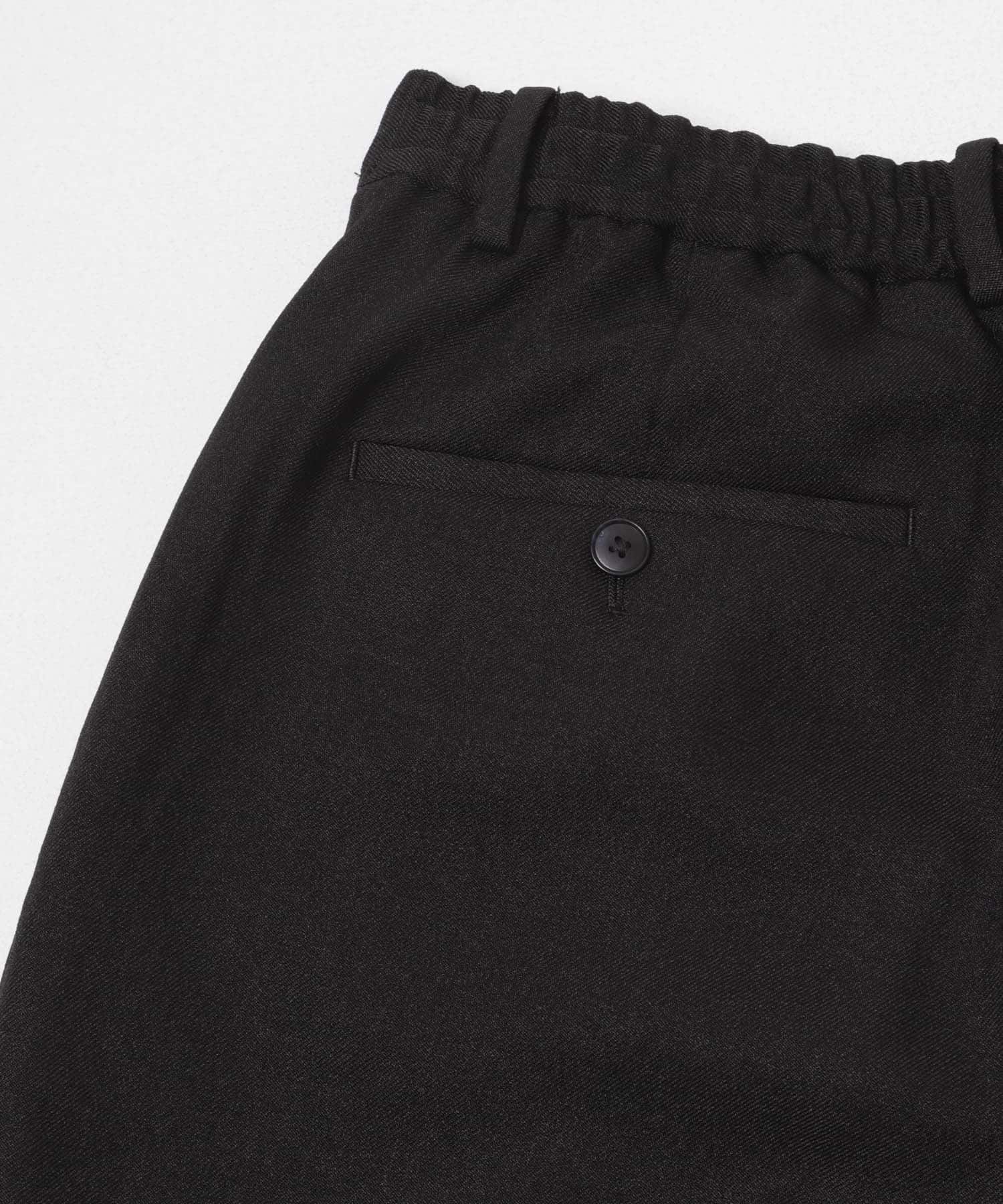 LIFE STYLE TAILOR　ブラッシュドツイルストレッチパンツ BLACK S