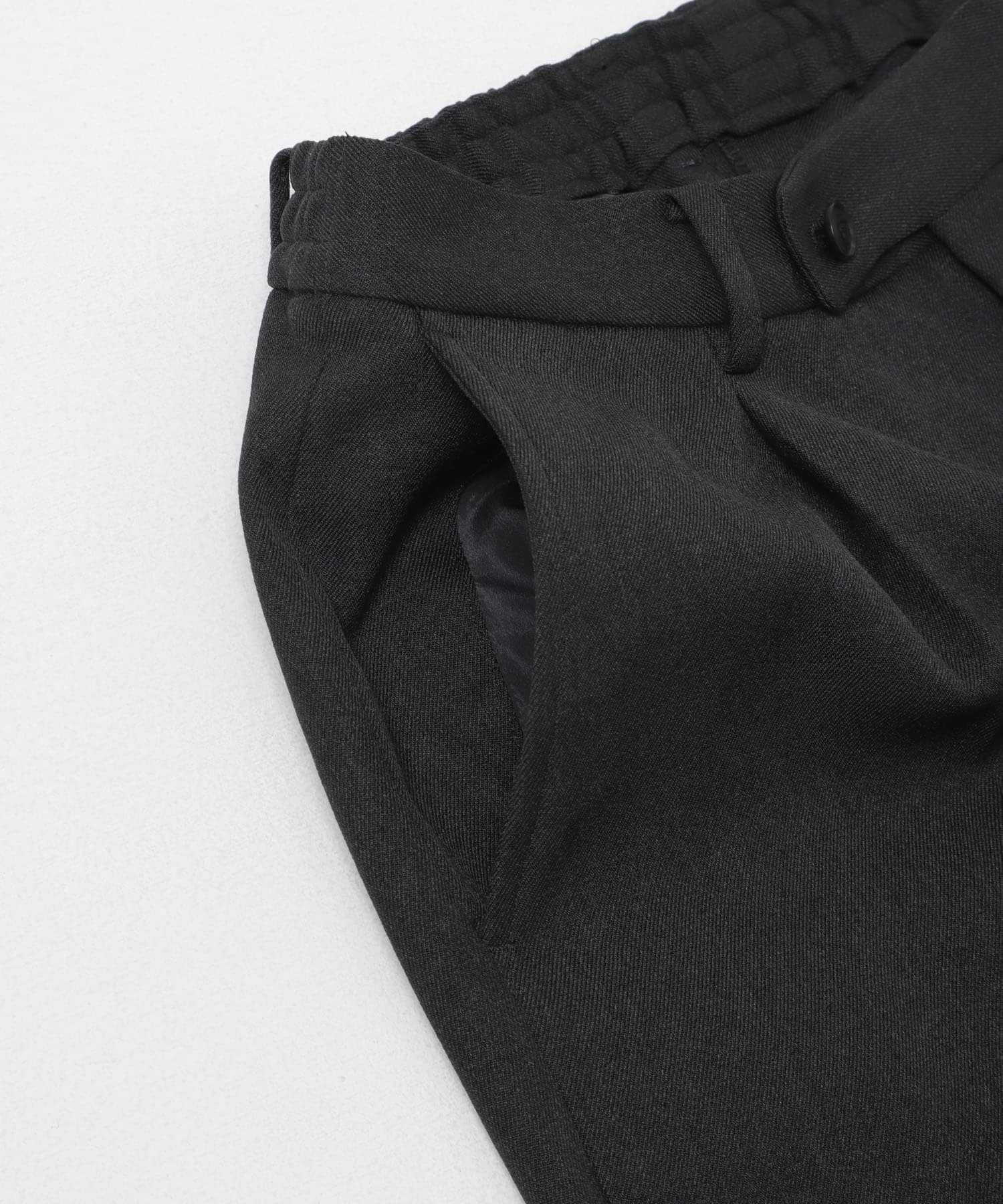 LIFE STYLE TAILOR　ブラッシュドツイルストレッチパンツ GRAY S