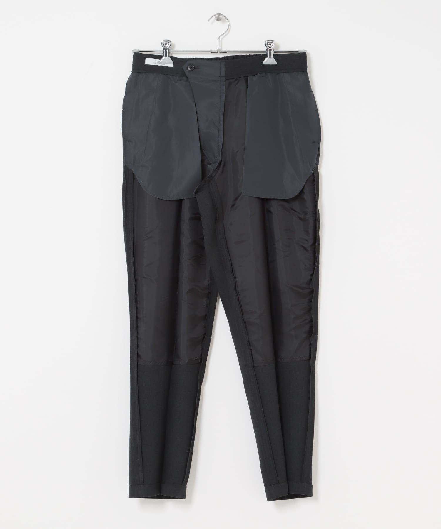 LIFE STYLE TAILOR　ブラッシュドツイルストレッチパンツ GRAY S