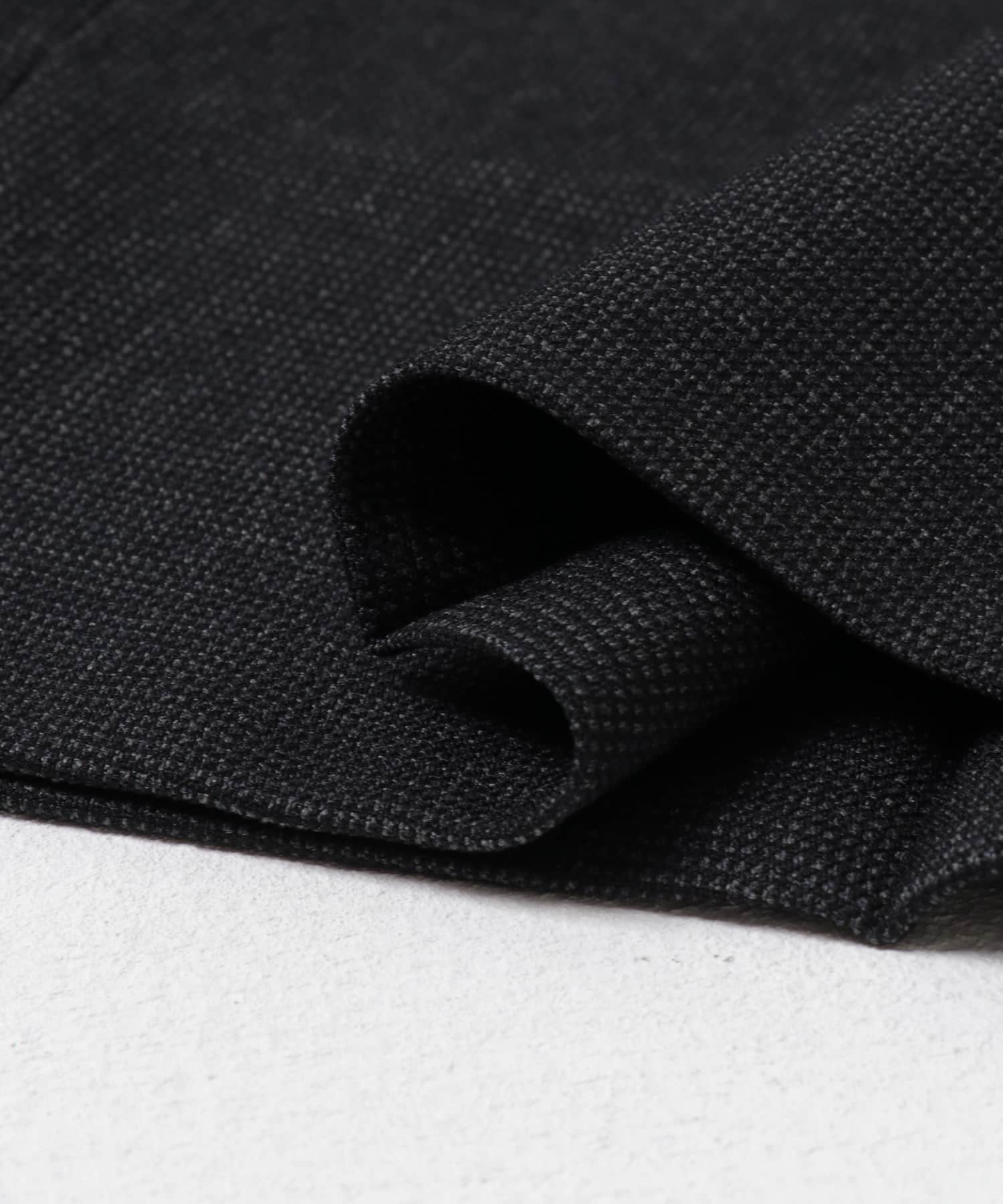 LIFE STYLE TAILOR　ピンヘッドツイルストレッチ2タックパンツ CHARCOAL S