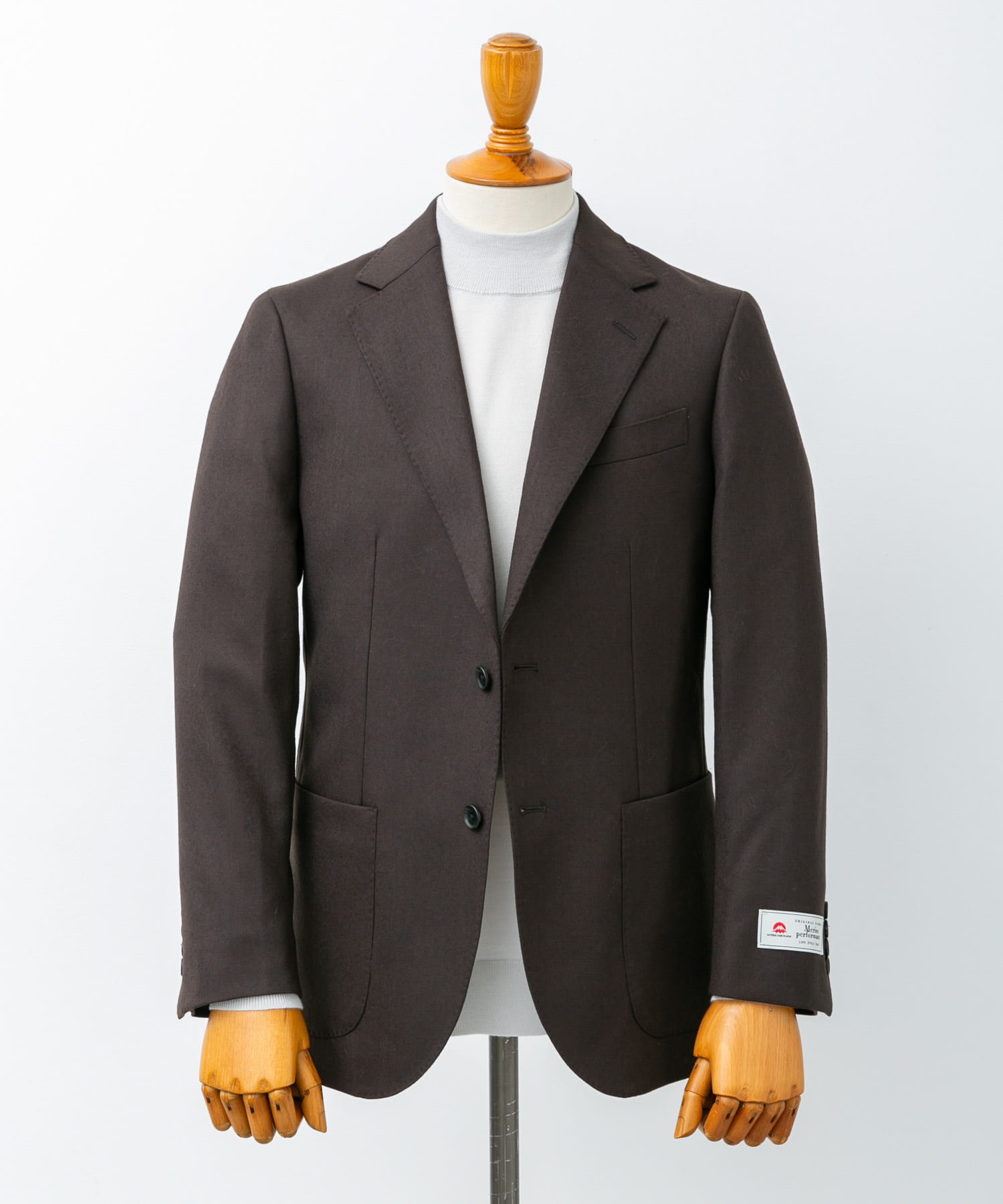 LIFE STYLE TAILOR　フラノジャケット BROWN 44
