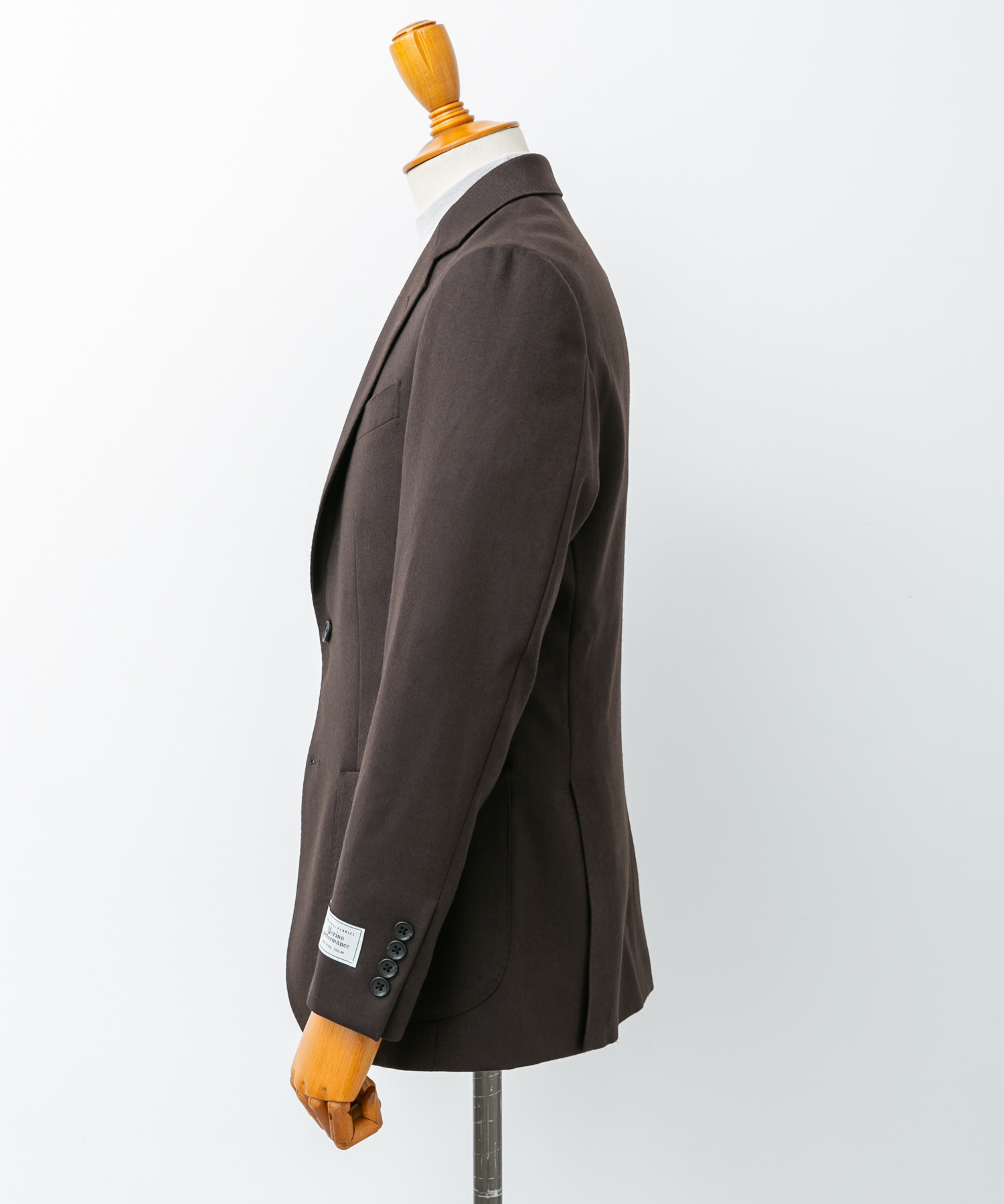 LIFE STYLE TAILOR　フラノジャケット BROWN 44