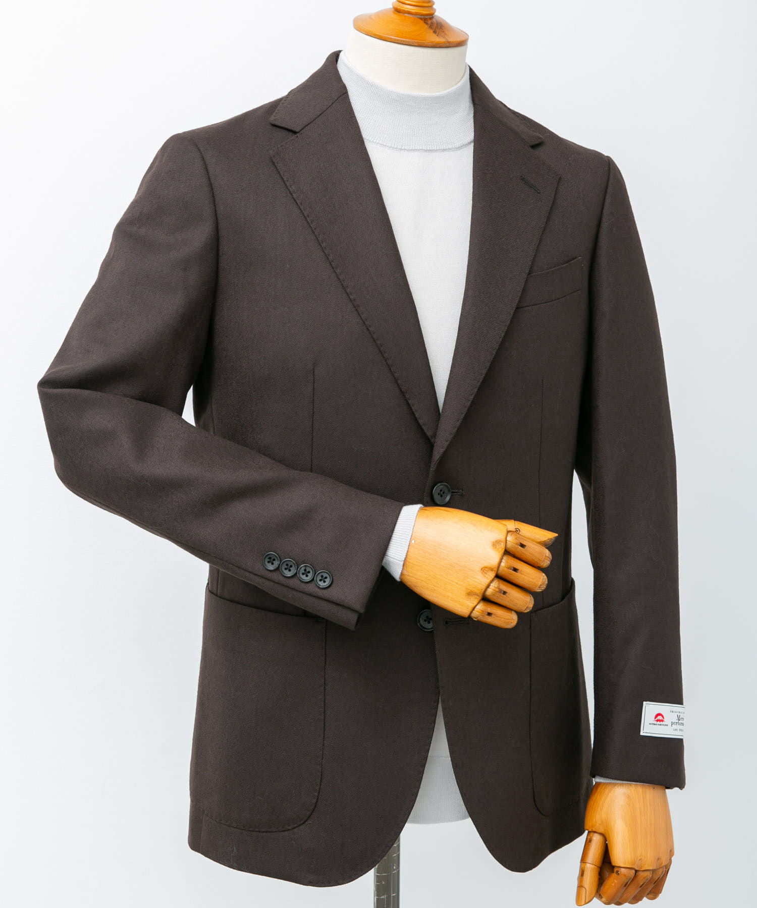 LIFE STYLE TAILOR　フラノジャケット BROWN 44