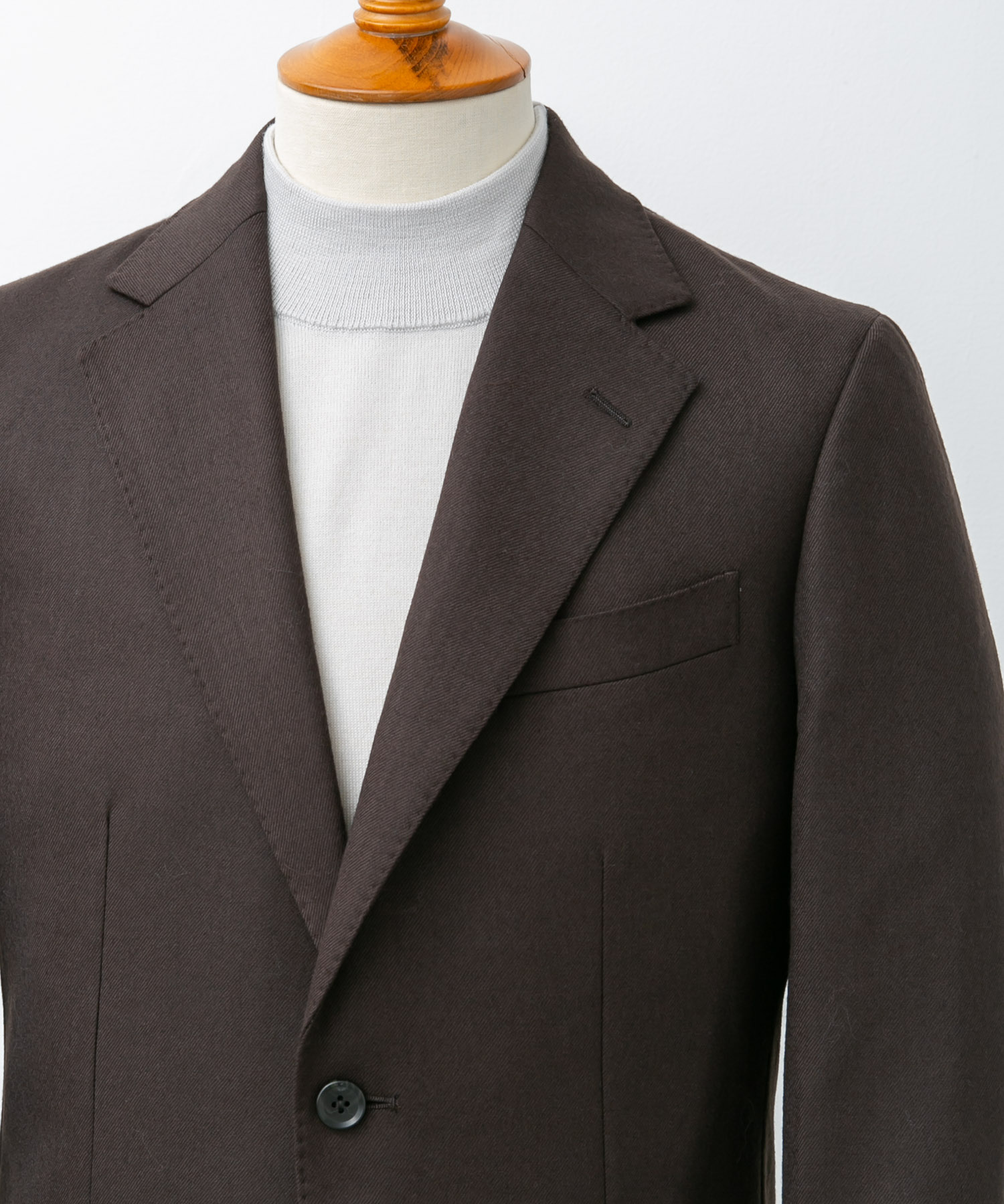 LIFE STYLE TAILOR　フラノジャケット BROWN 44