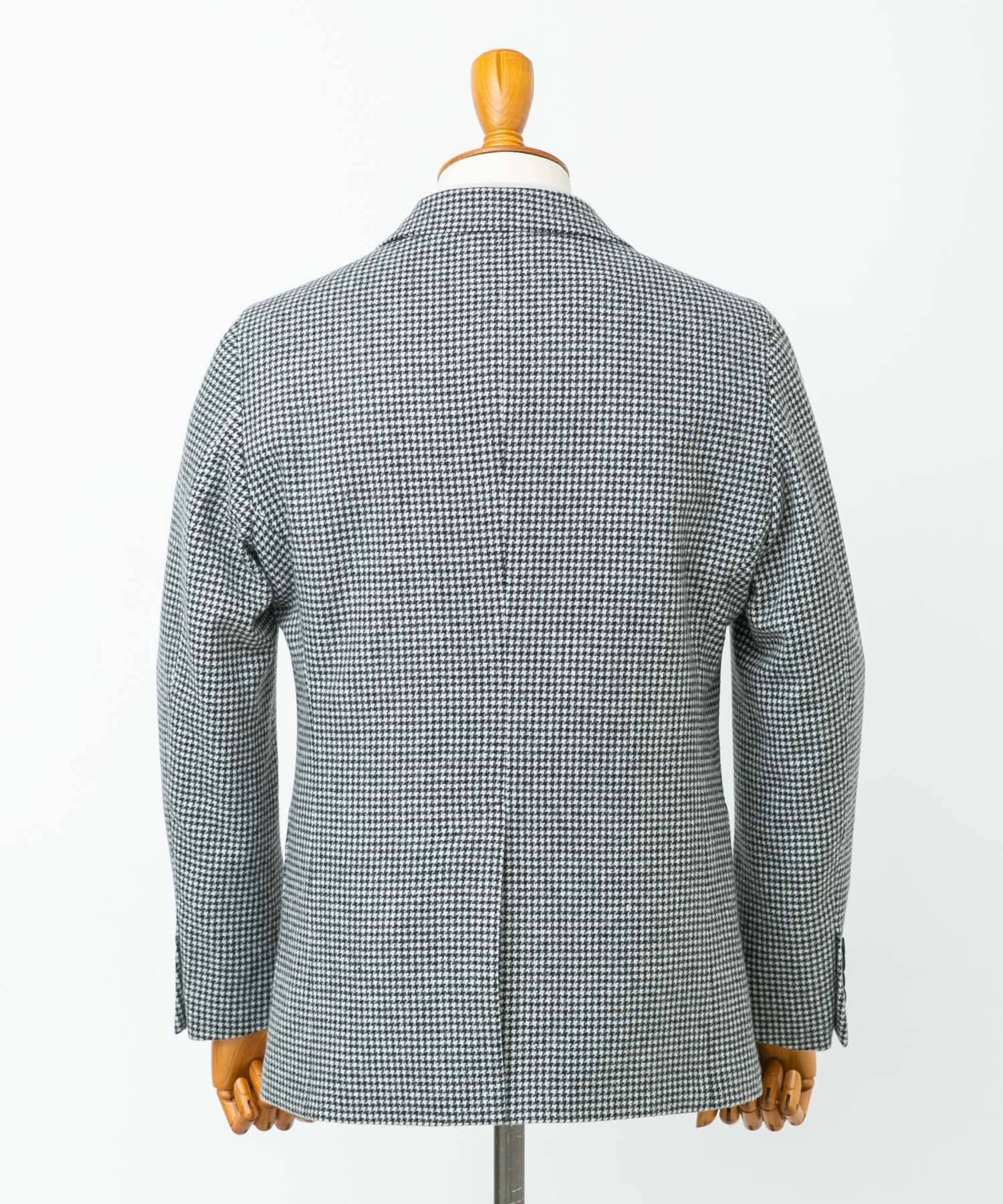 LIFE STYLE TAILOR　千鳥柄ツイードジャケット BLK-CH 46