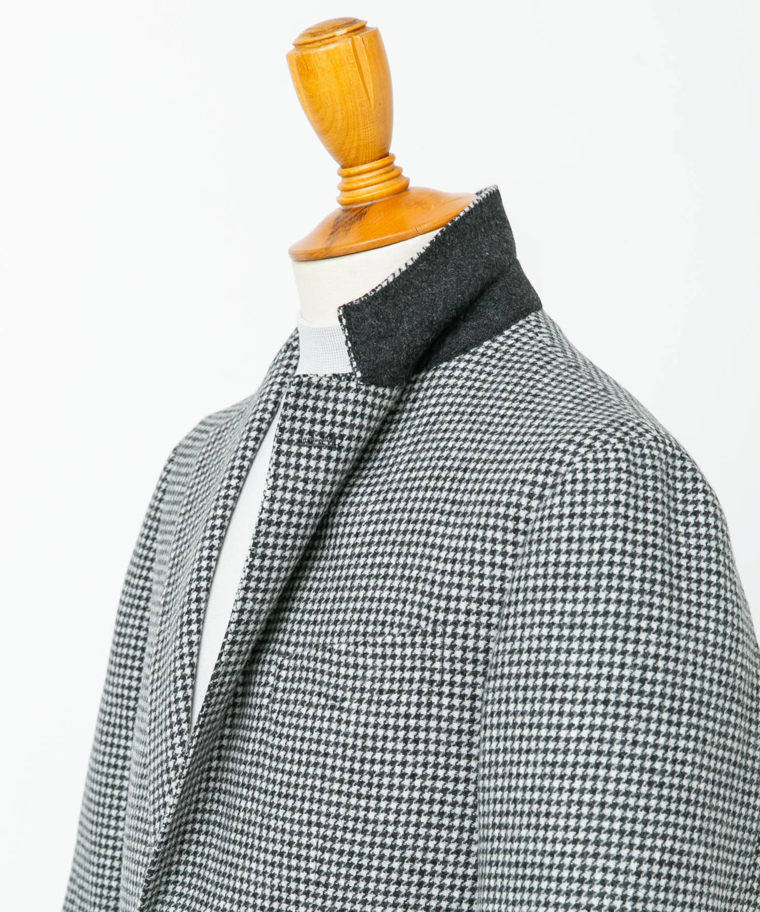 LIFE STYLE TAILOR　千鳥柄ツイードジャケット BLK-CH 46