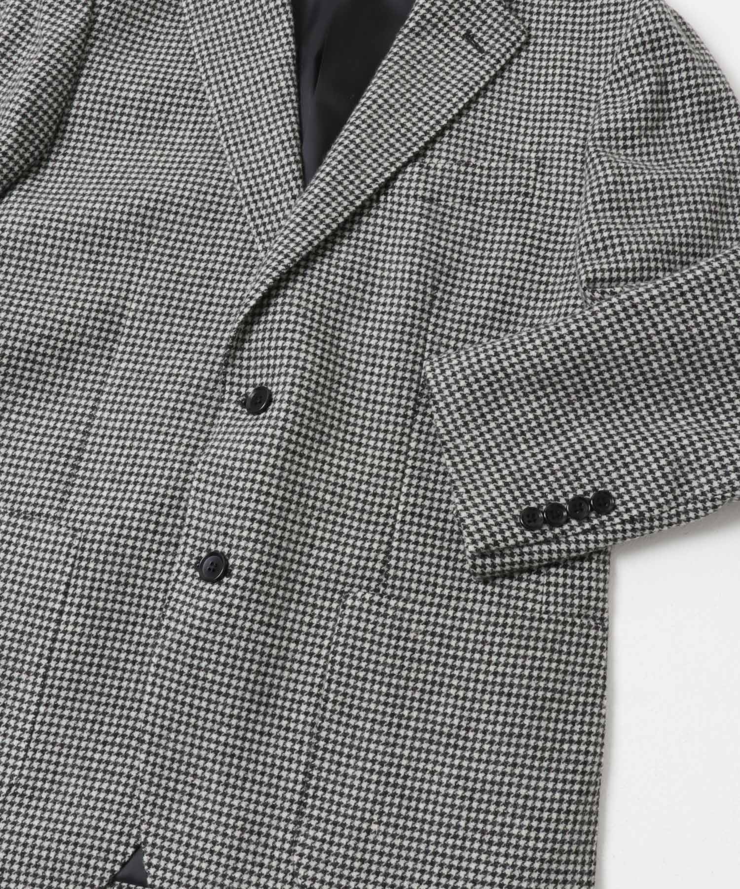 LIFE STYLE TAILOR　千鳥柄ツイードジャケット BLK-CH 44