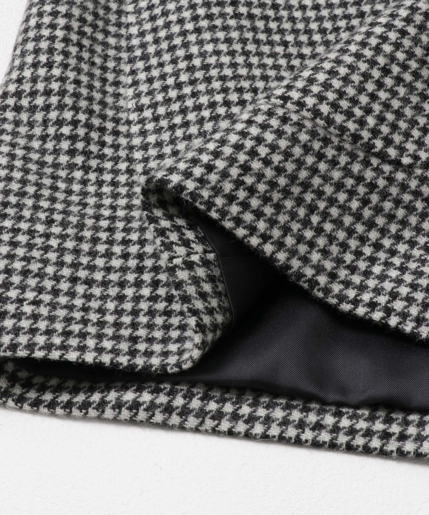 LIFE STYLE TAILOR　千鳥柄ツイードジャケット BLK-CH 44