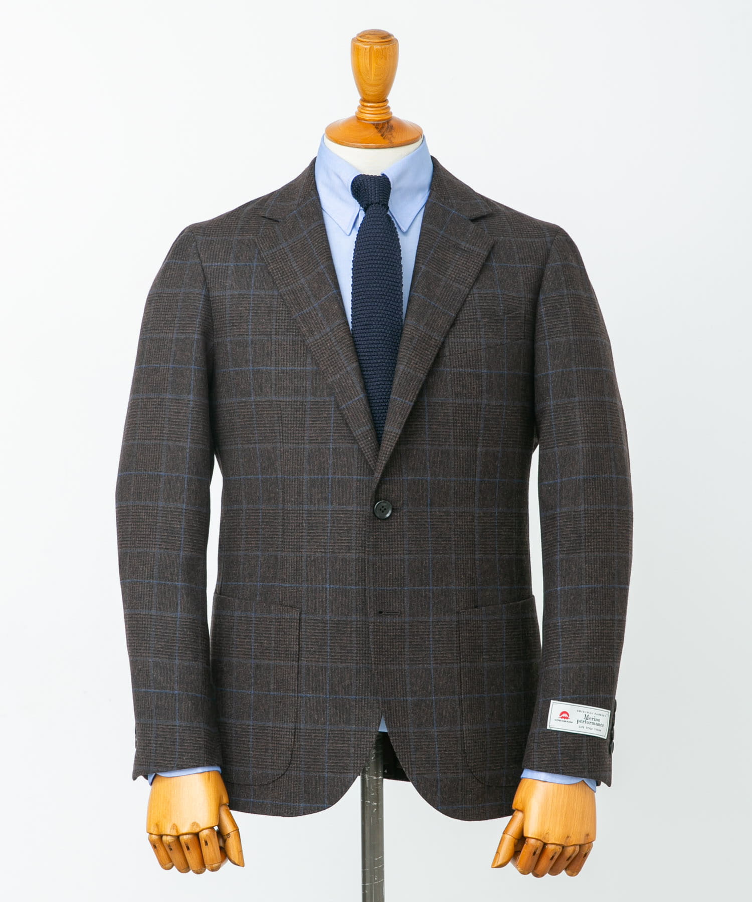 LIFE STYLE TAILOR　オーバーペンツイードジャケット BRN-CH 44