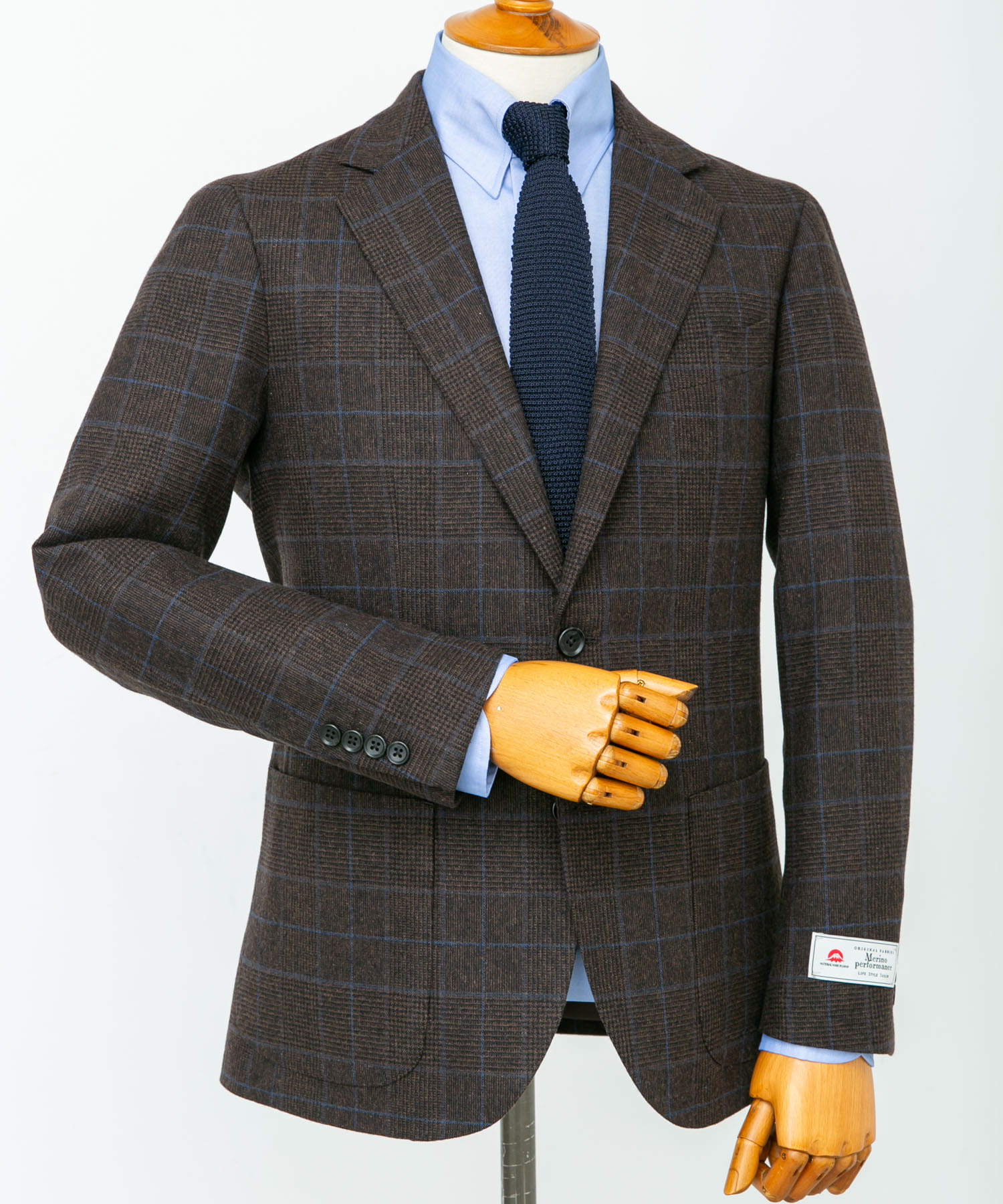 LIFE STYLE TAILOR　オーバーペンツイードジャケット BRN-CH 46