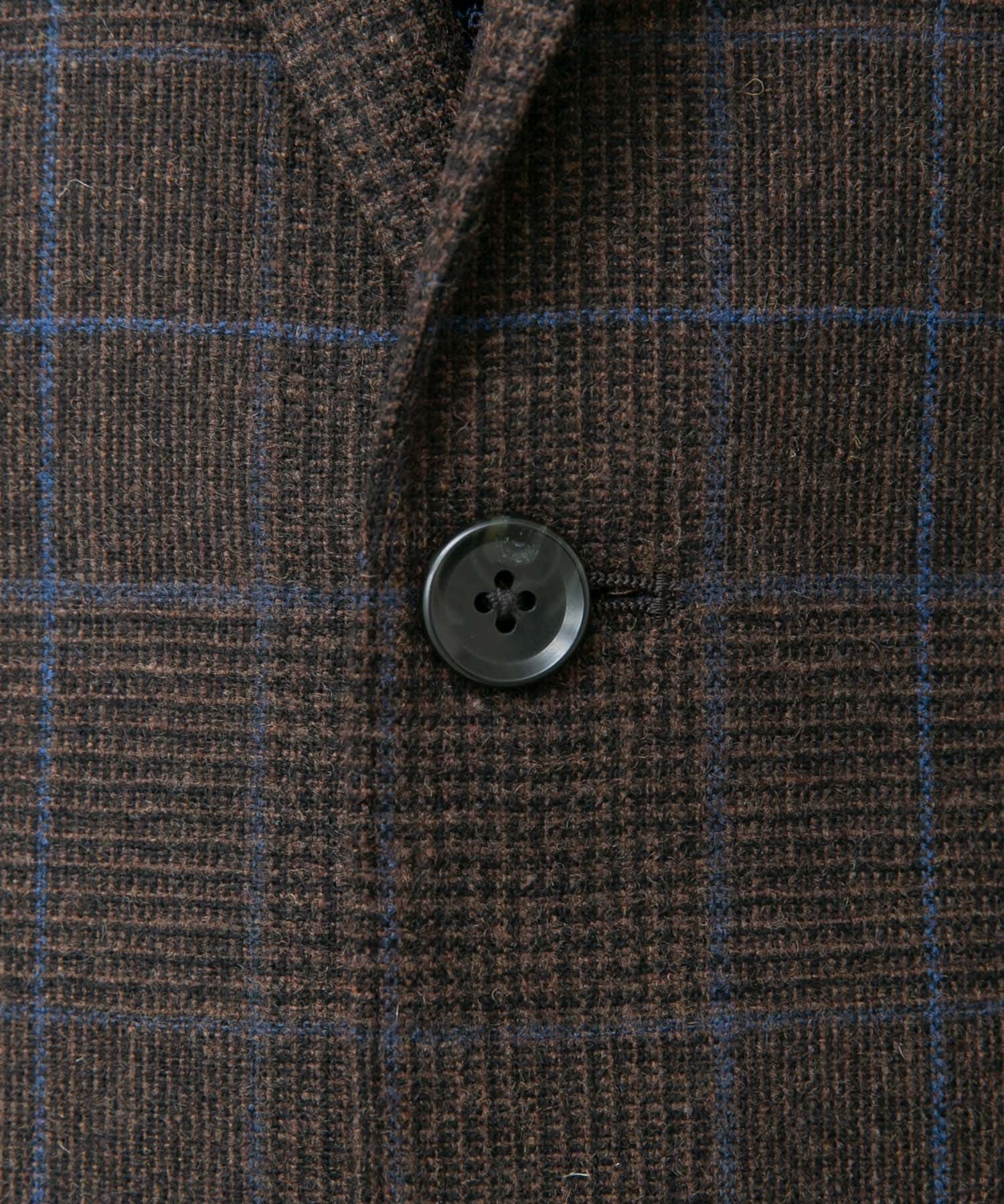 LIFE STYLE TAILOR　オーバーペンツイードジャケット BRN-CH 46