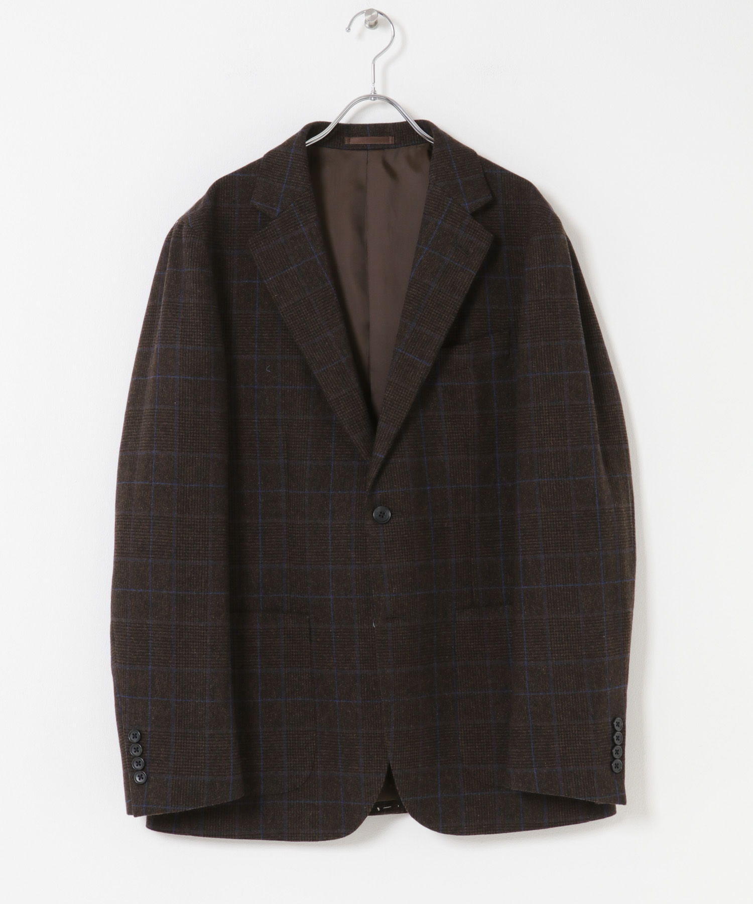 LIFE STYLE TAILOR　オーバーペンツイードジャケット BRN-CH 44