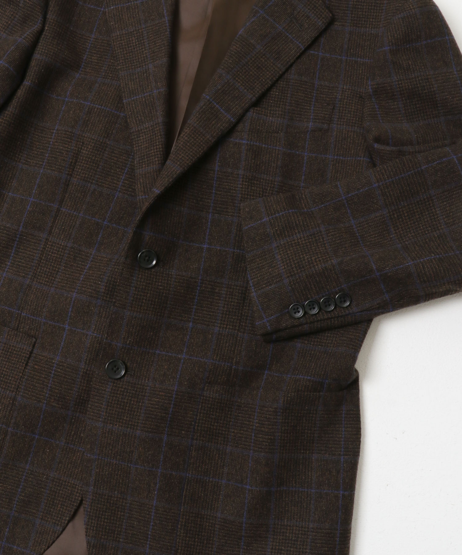 LIFE STYLE TAILOR　オーバーペンツイードジャケット BRN-CH 44