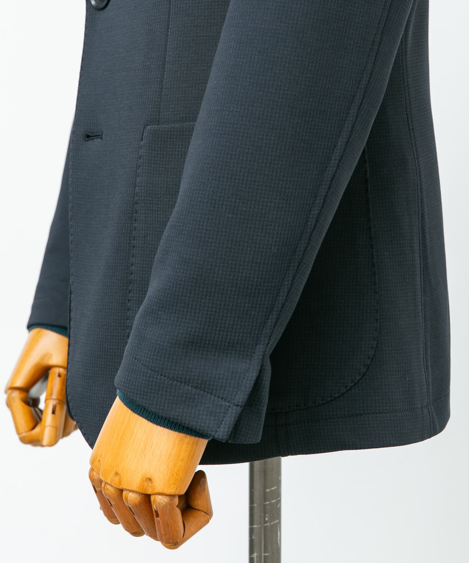 LIFE STYLE TAILOR　ニットジャージジャケット NAVY 48
