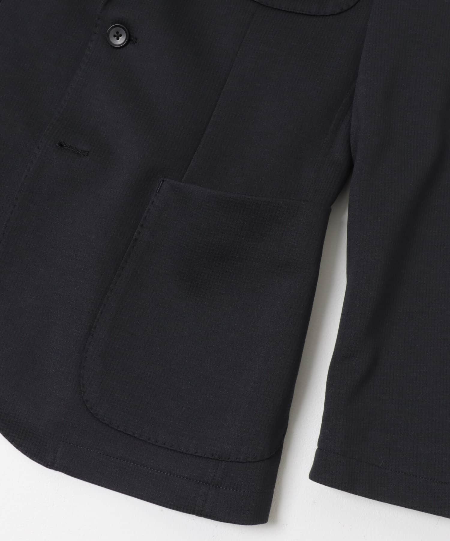 LIFE STYLE TAILOR　ニットジャージジャケット NAVY 44