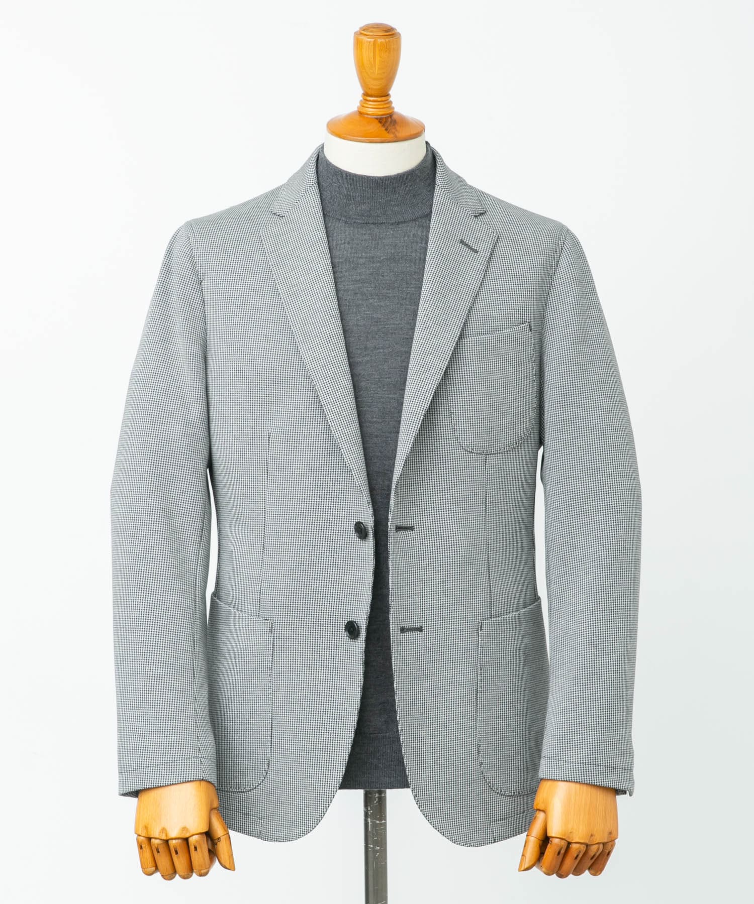 LIFE STYLE TAILOR　ニットジャージジャケット BLK-CH 46