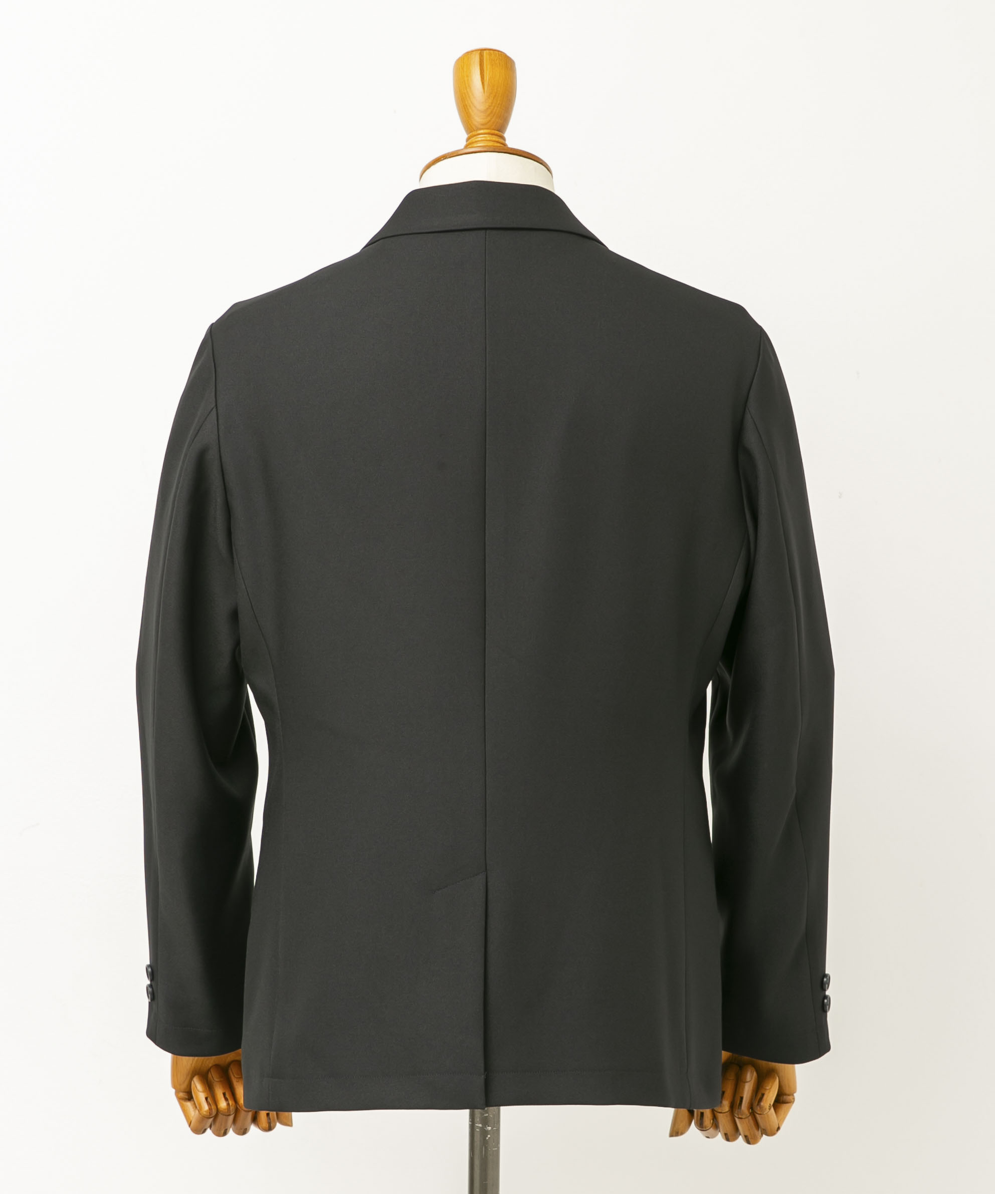 LIFE STYLE TAILOR　ウールライクツイルコンフォータブルジャケット NAVY S