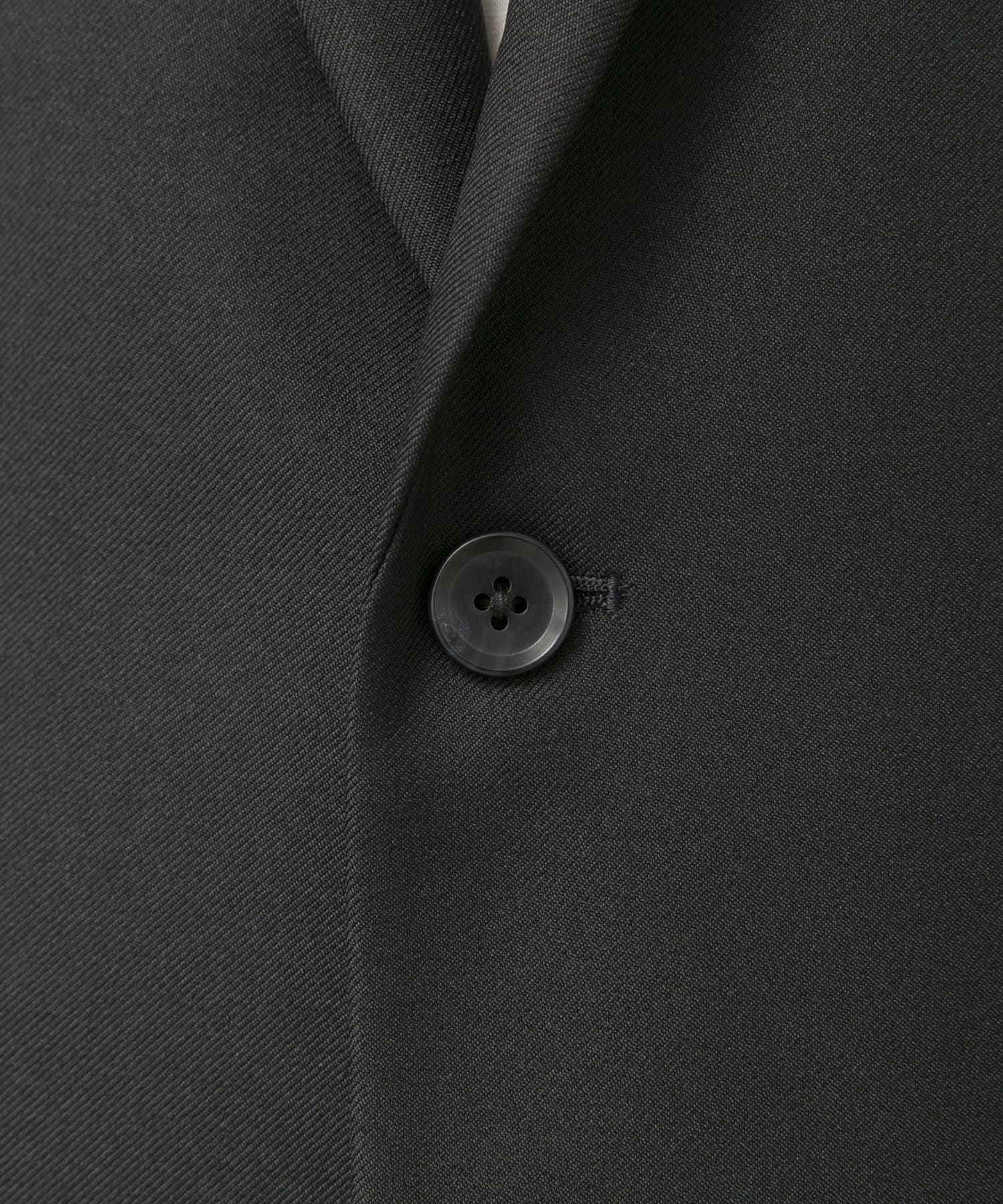 LIFE STYLE TAILOR　ウールライクツイルコンフォータブルジャケット NAVY M