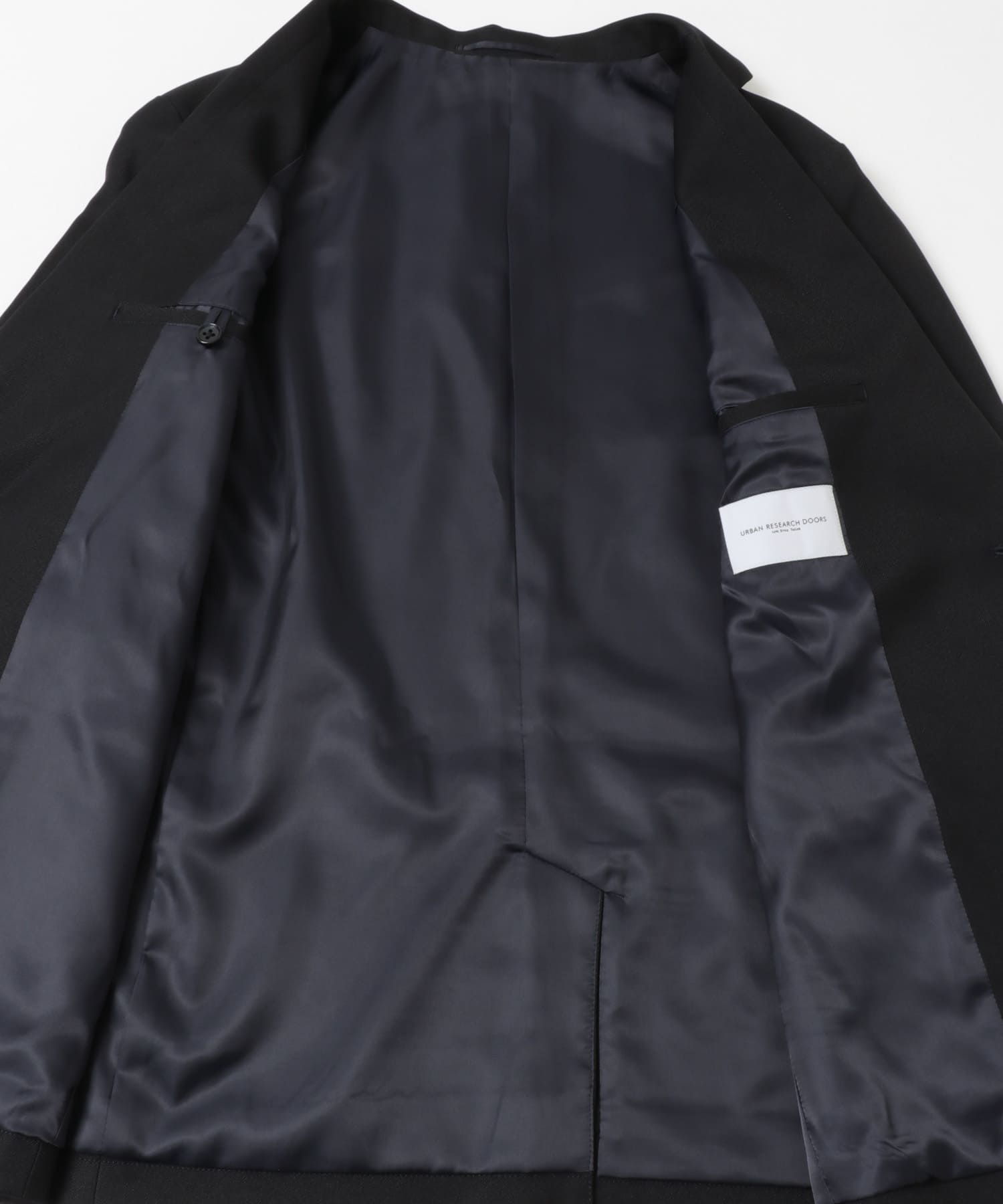 LIFE STYLE TAILOR　ウールライクツイルコンフォータブルジャケット NAVY S