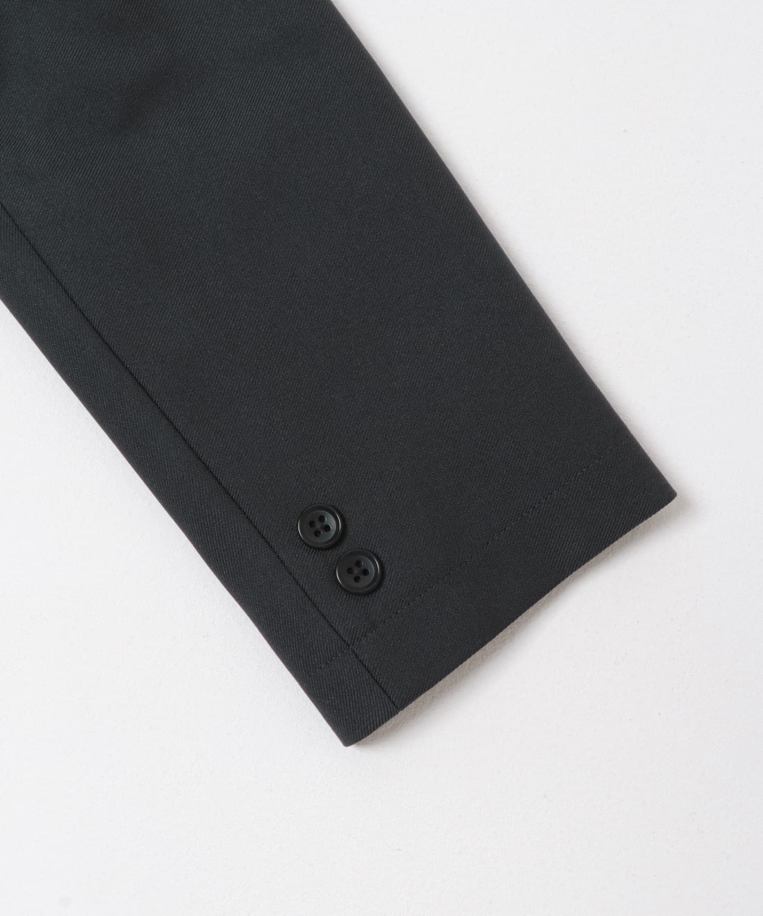 LIFE STYLE TAILOR　ウールライクツイルコンフォータブル Wジャケット BLUE GRAY S
